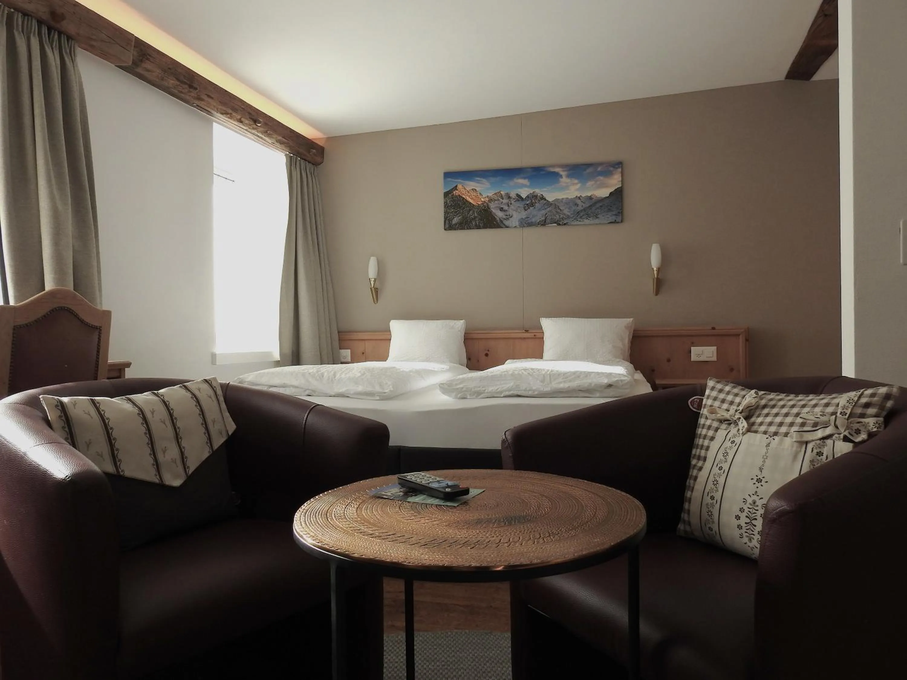 Bed in Hotel Spöl Restaurant