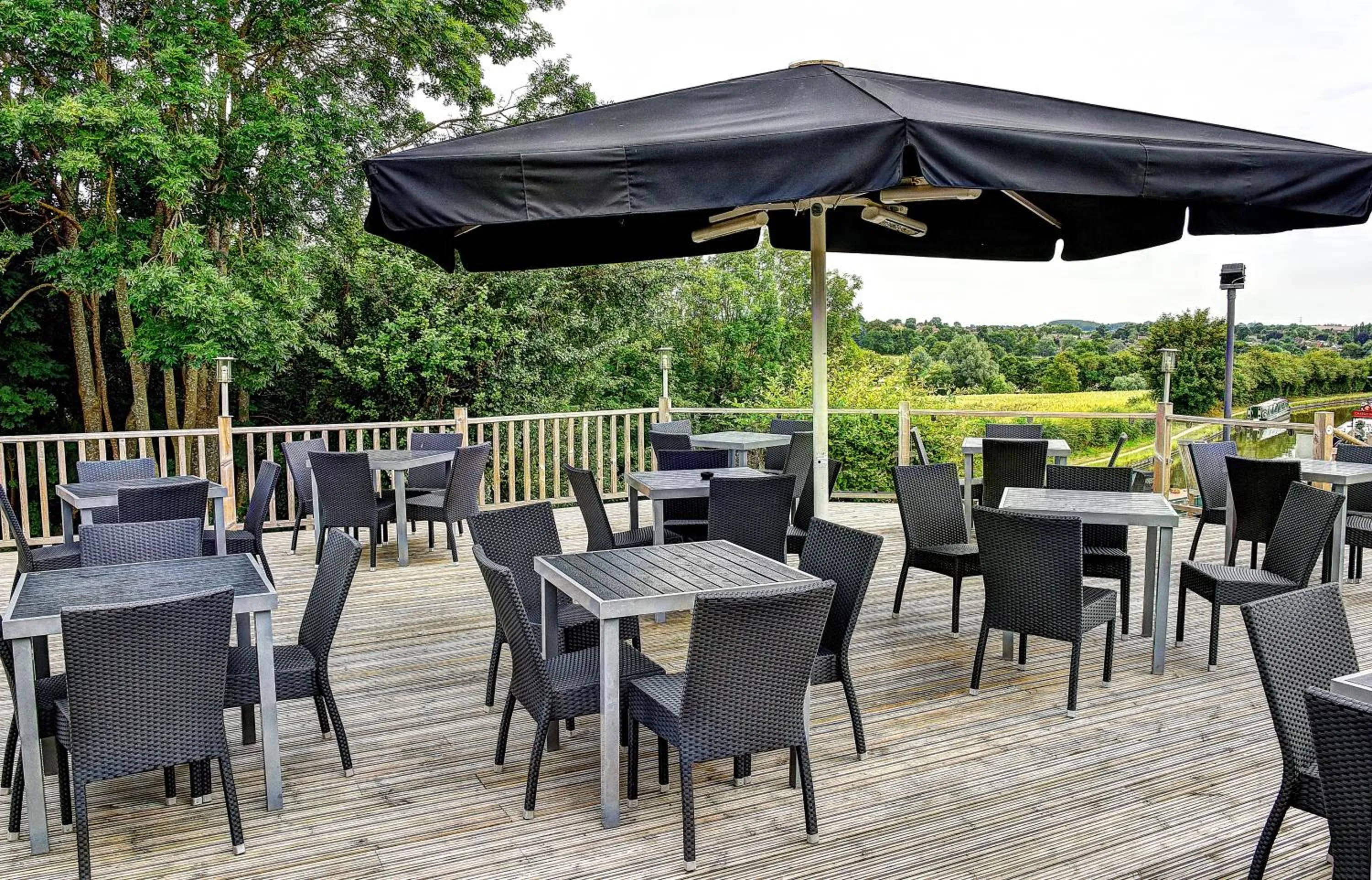 Balcony/Terrace in Narrowboat at Weedon