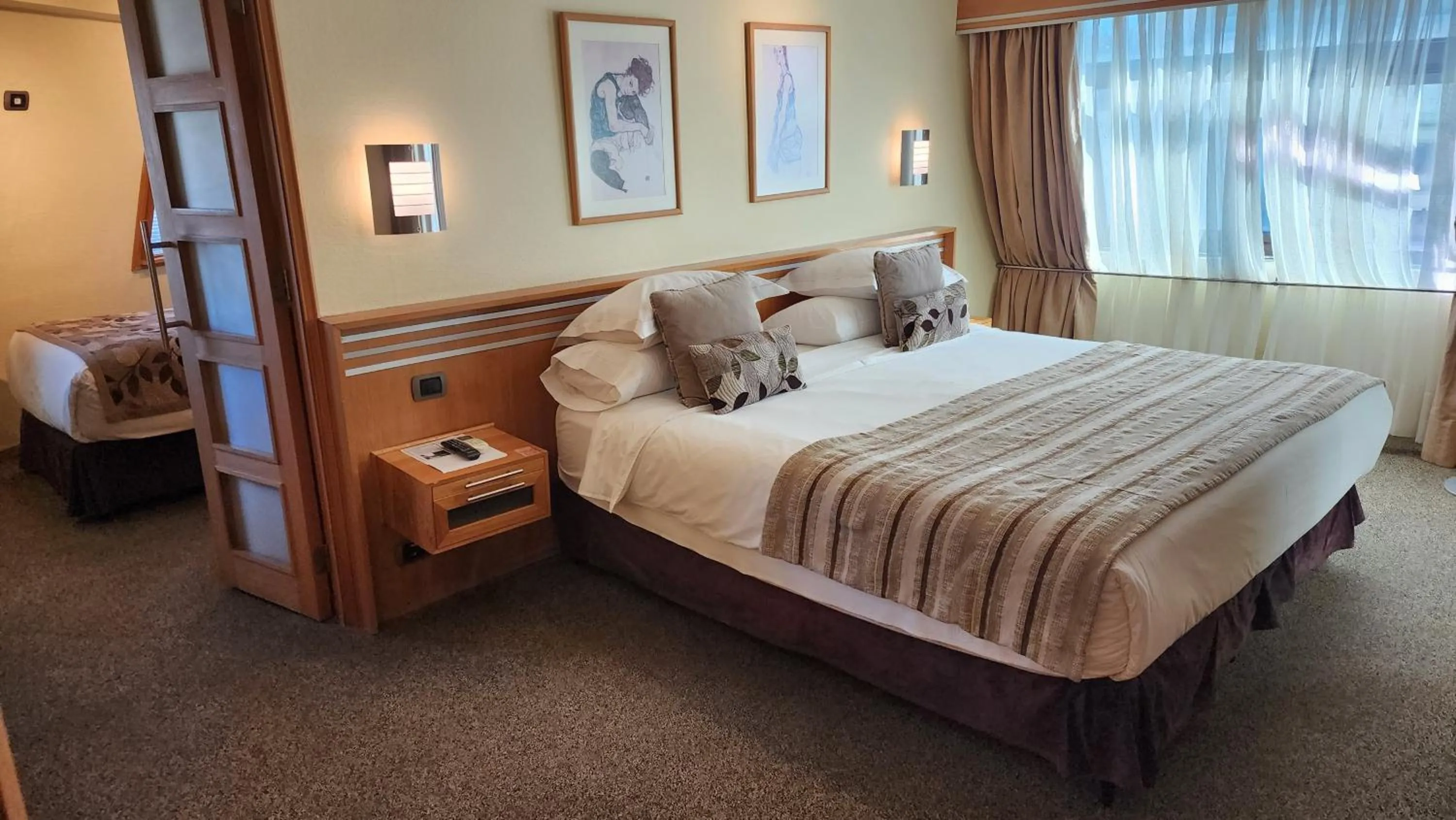 Bed in Hotel Restaurante Ankara