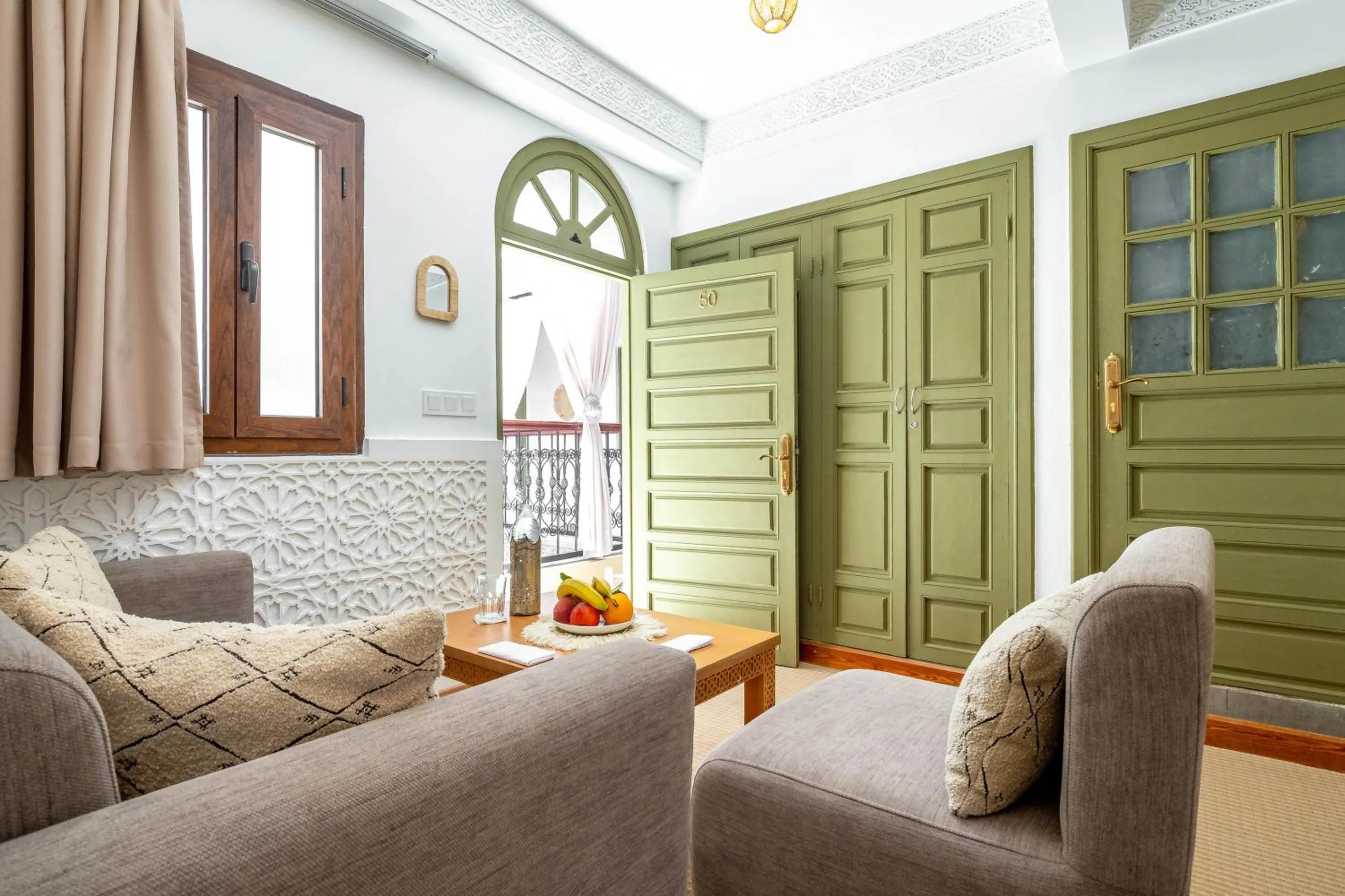 Seating area in Riad Hamdane Rooftop & SPA