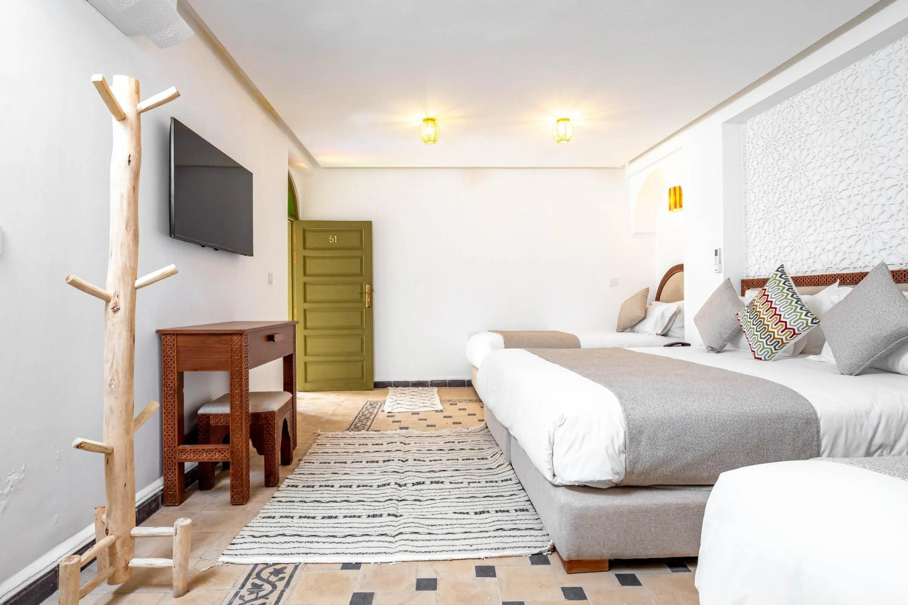 Bed in Riad Hamdane Rooftop & SPA