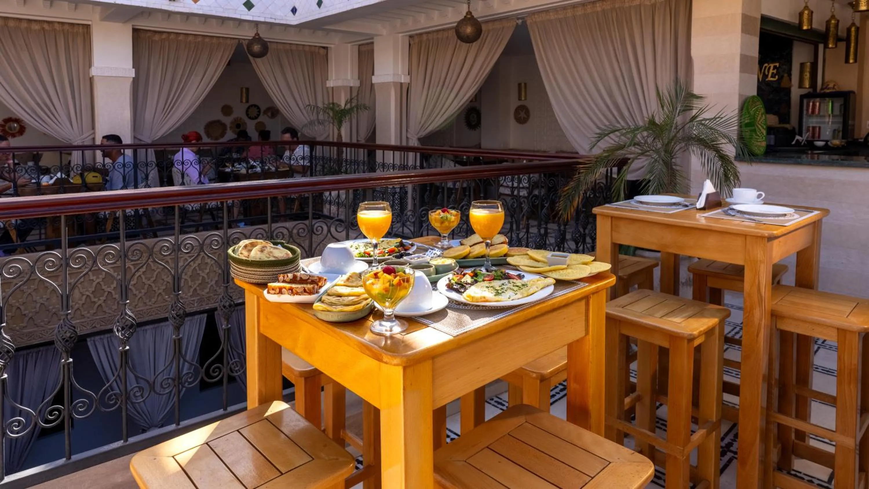 Patio in Riad Hamdane Rooftop & SPA