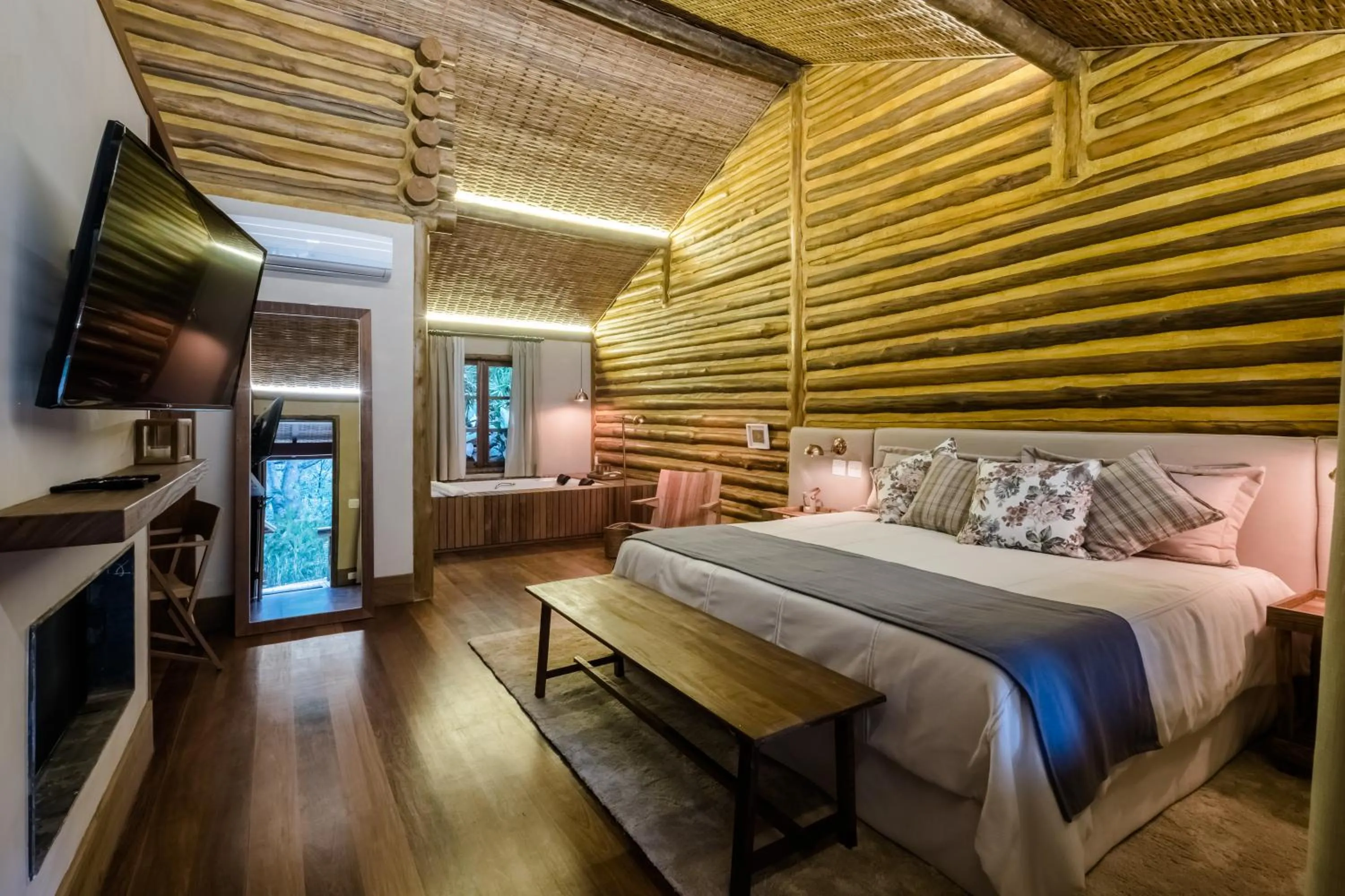 Bed in Pousada Tankamana