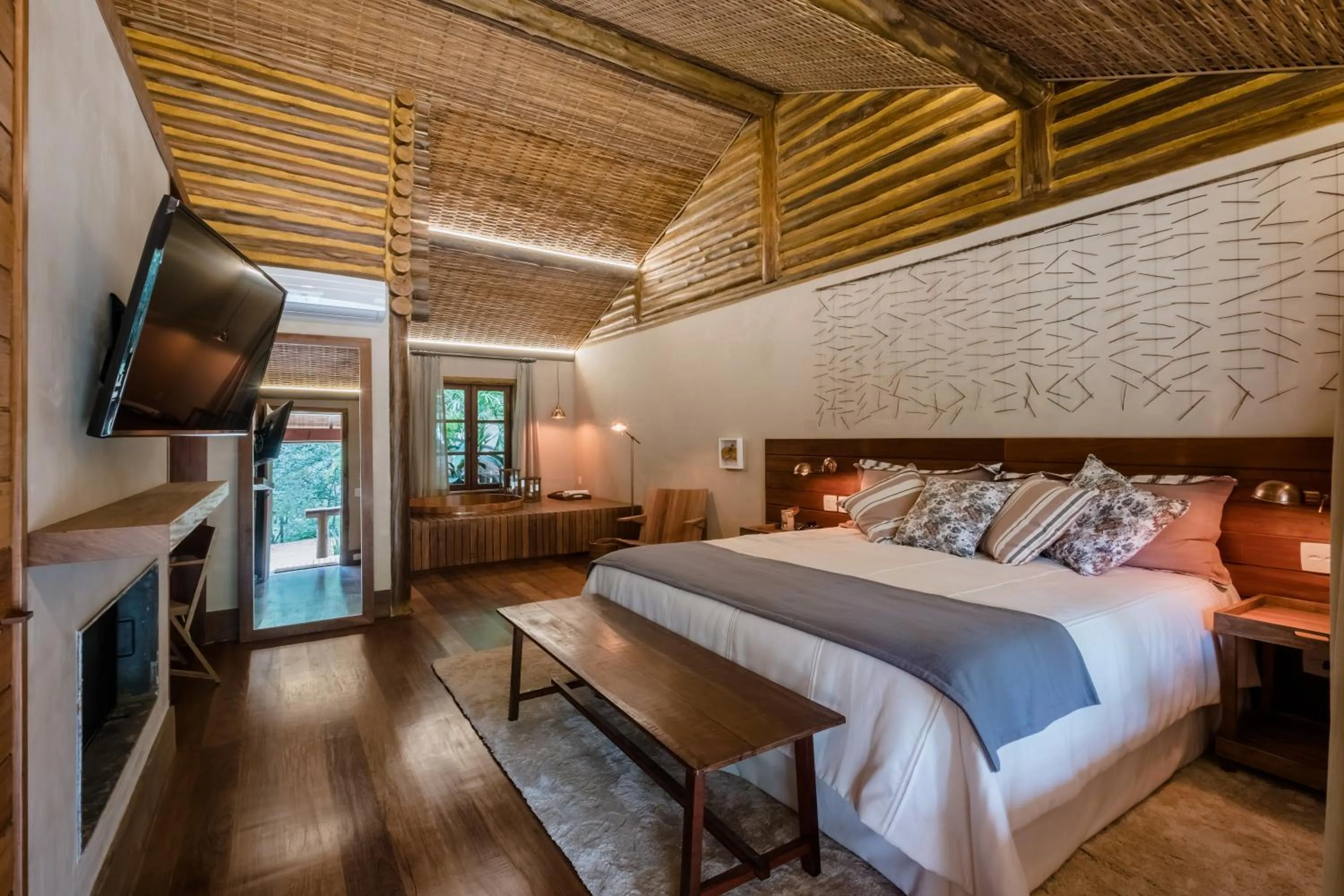 Bed in Pousada Tankamana