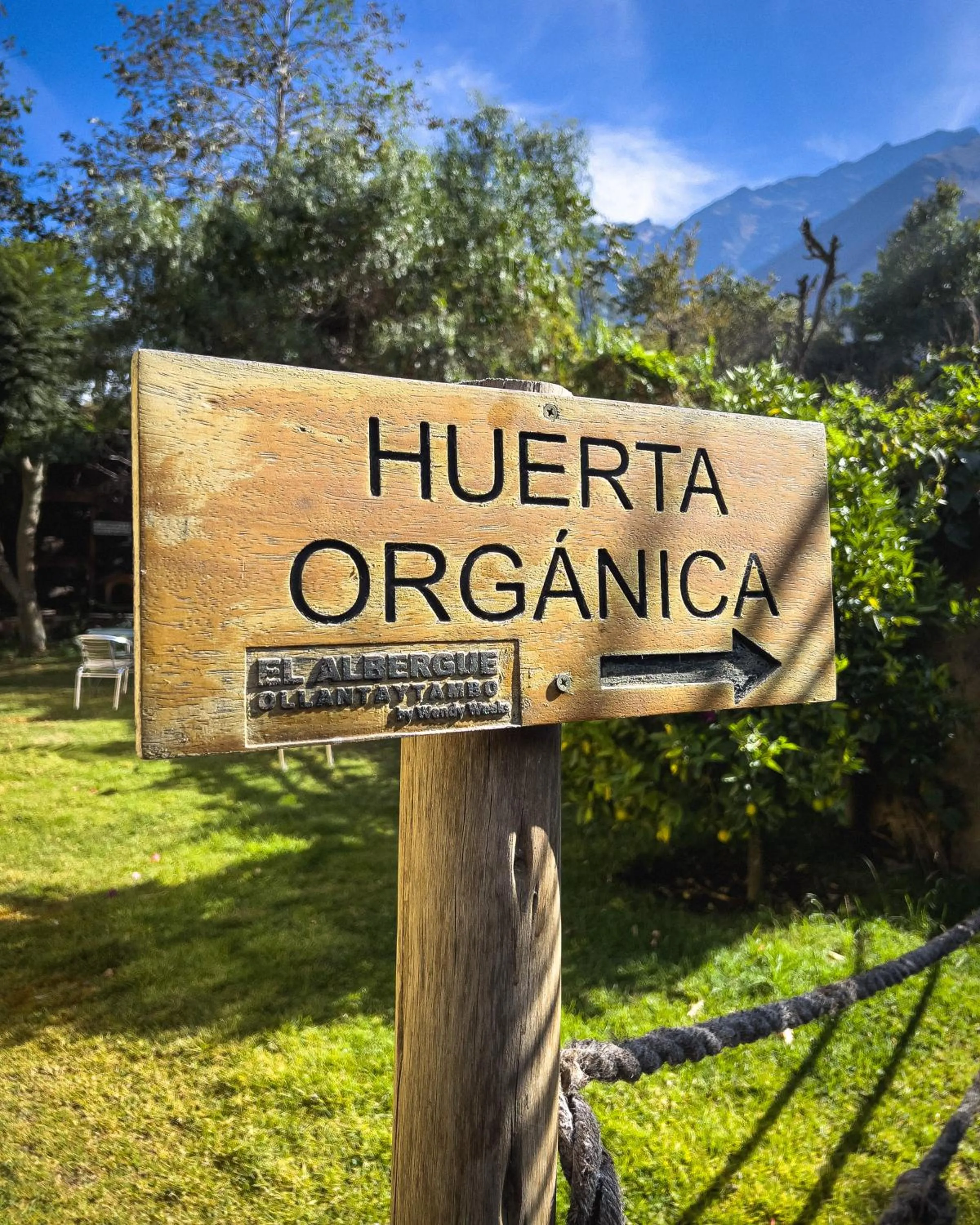 Garden view in El Albergue Ollantaytambo