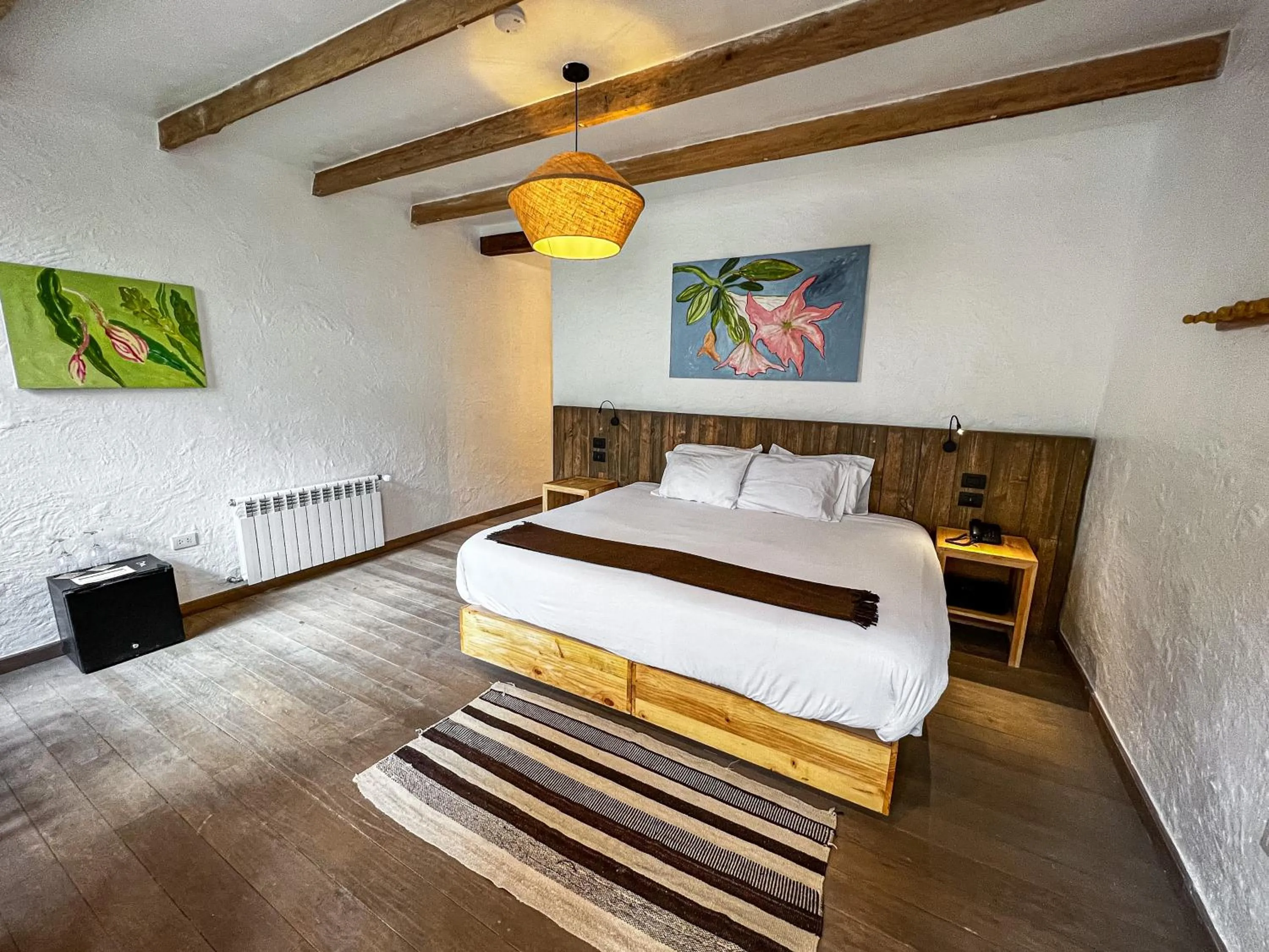 Bed in El Albergue Ollantaytambo