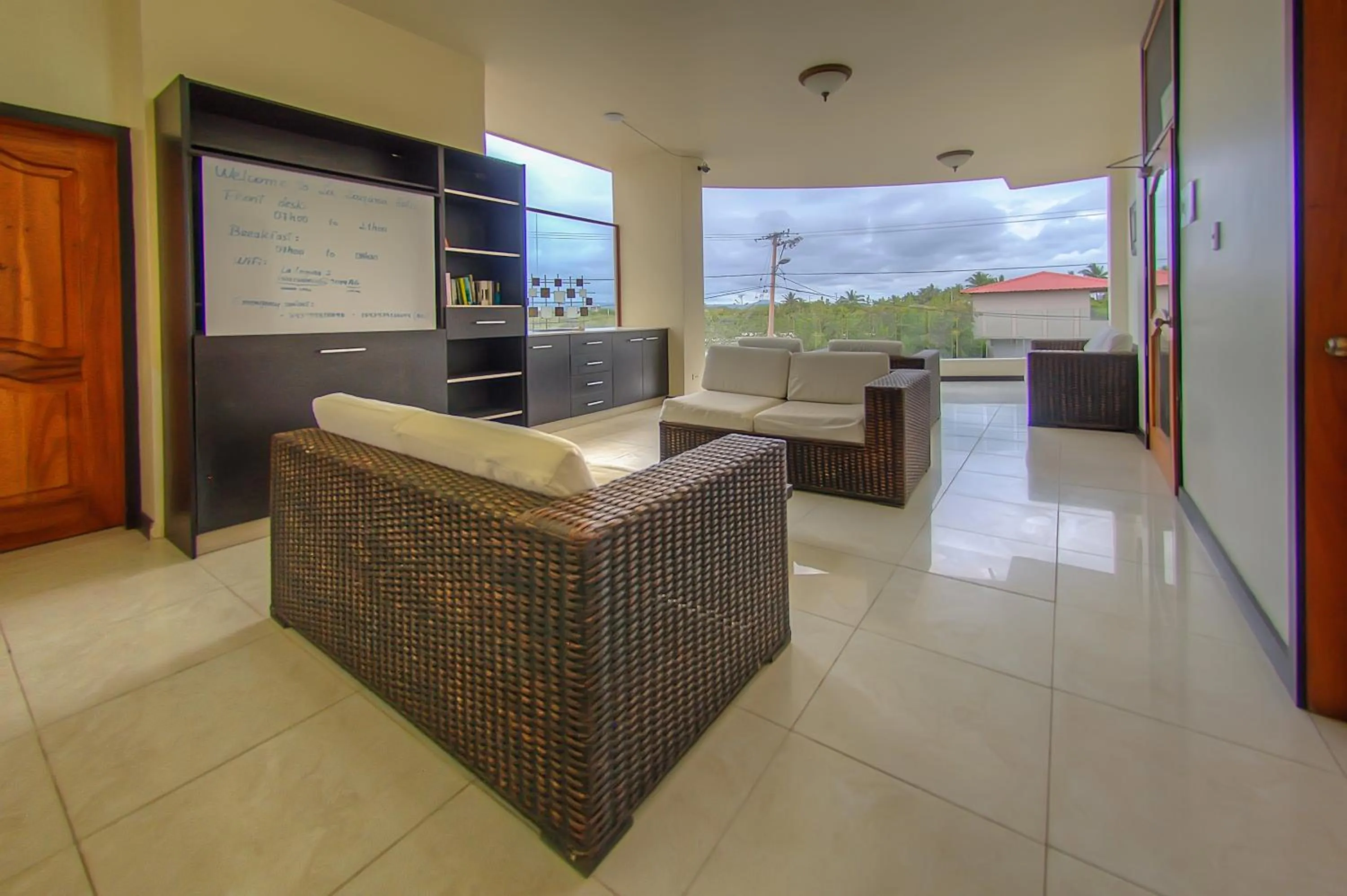 Living room in Hotel La Laguna Galapagos