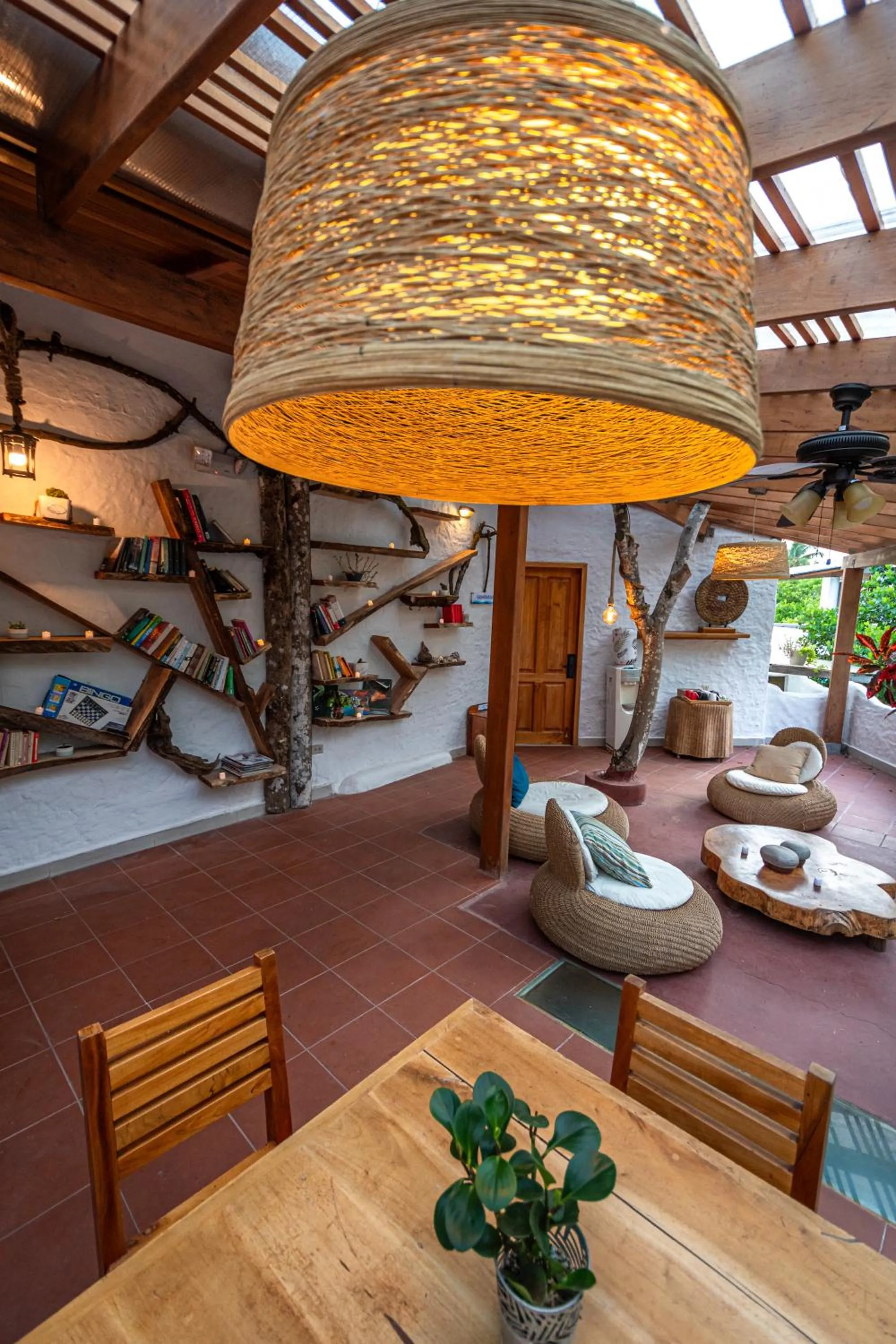Living room in Blu Galapagos Sustainable Waterfront Lodge
