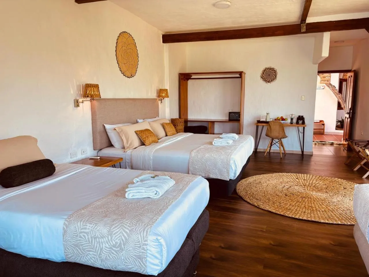 Photo of the whole room, Bed in Blu Galapagos Sustainable Waterfront Lodge
