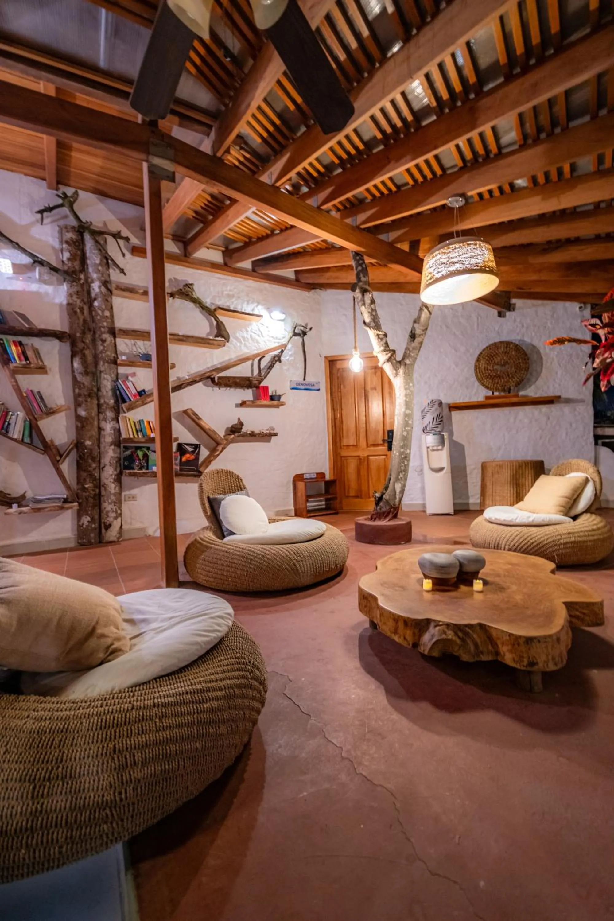 Living room in Blu Galapagos Sustainable Waterfront Lodge