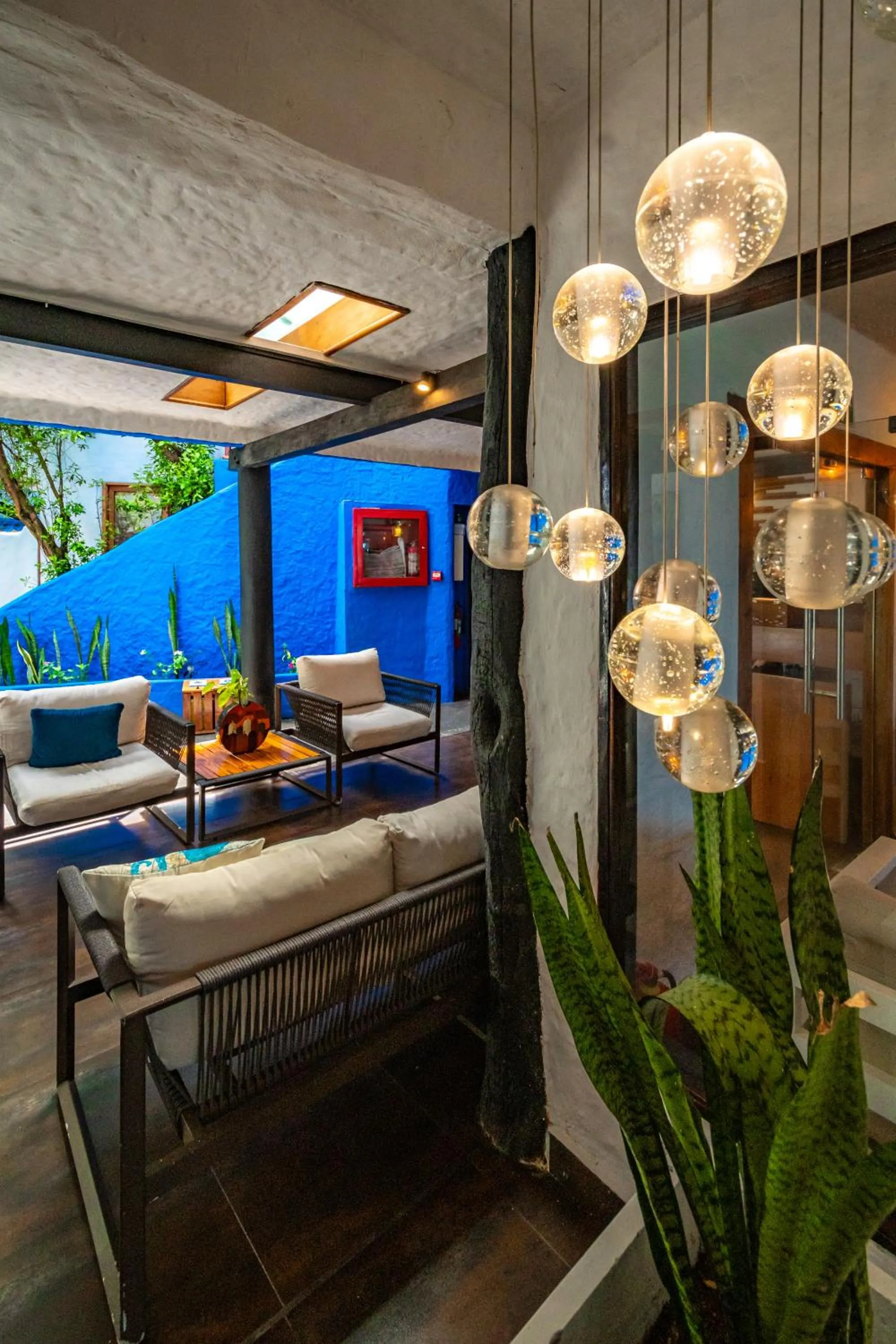 Living room in Blu Galapagos Sustainable Waterfront Lodge