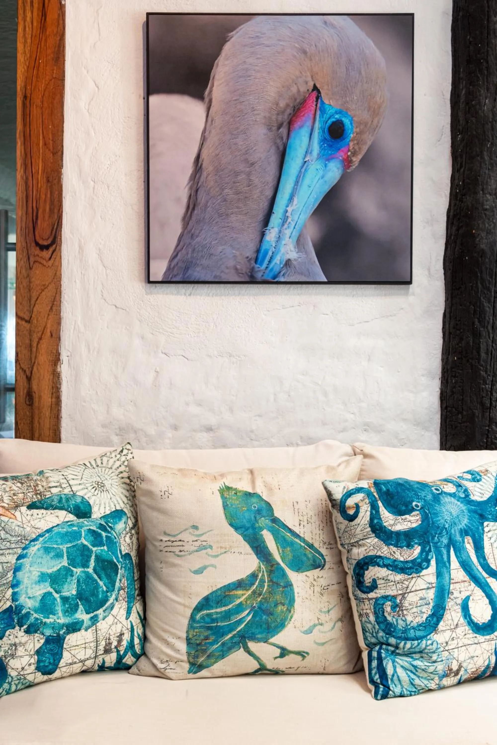 Living room in Blu Galapagos Sustainable Waterfront Lodge