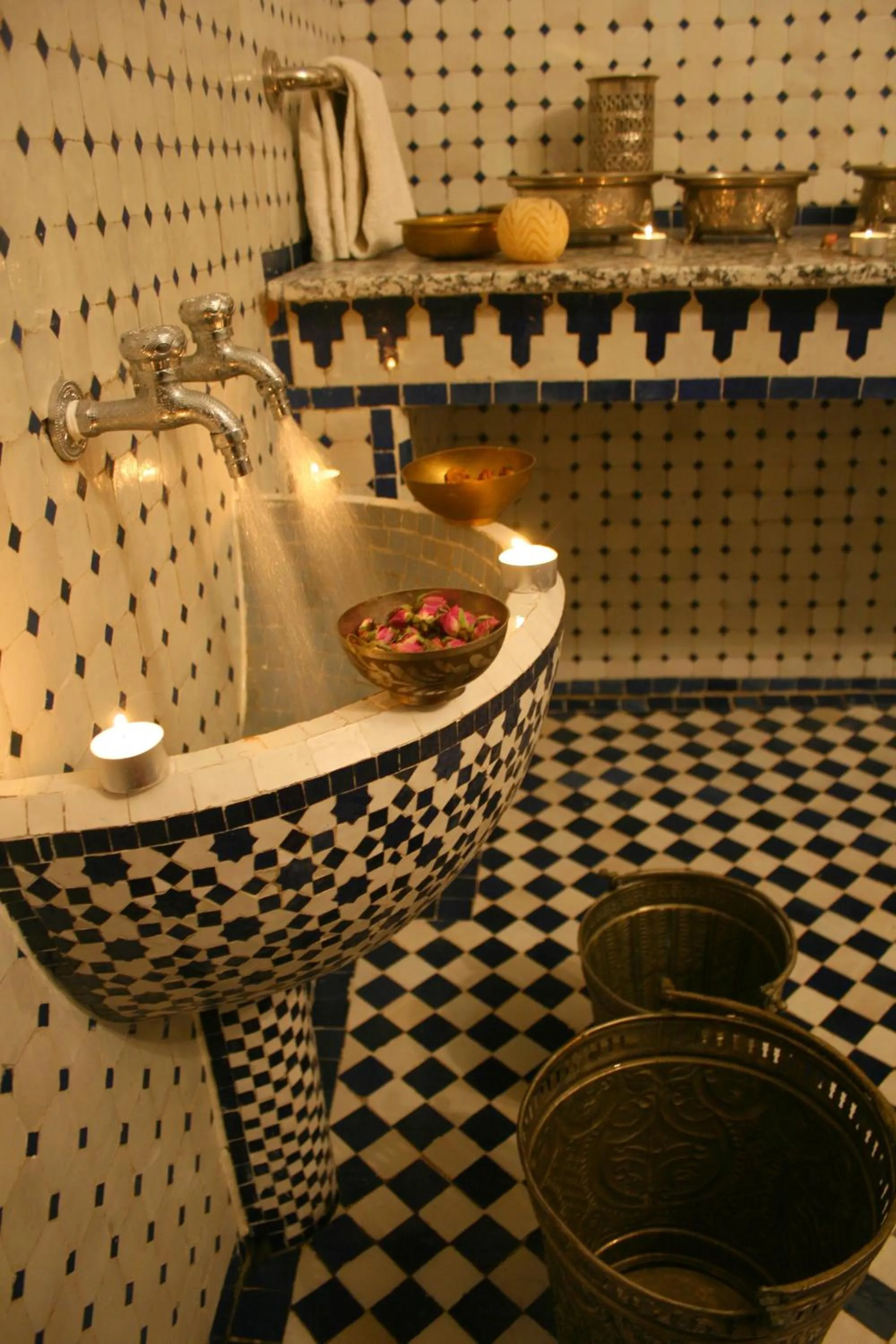 Hot Spring Bath in Riad Lalla Fatima