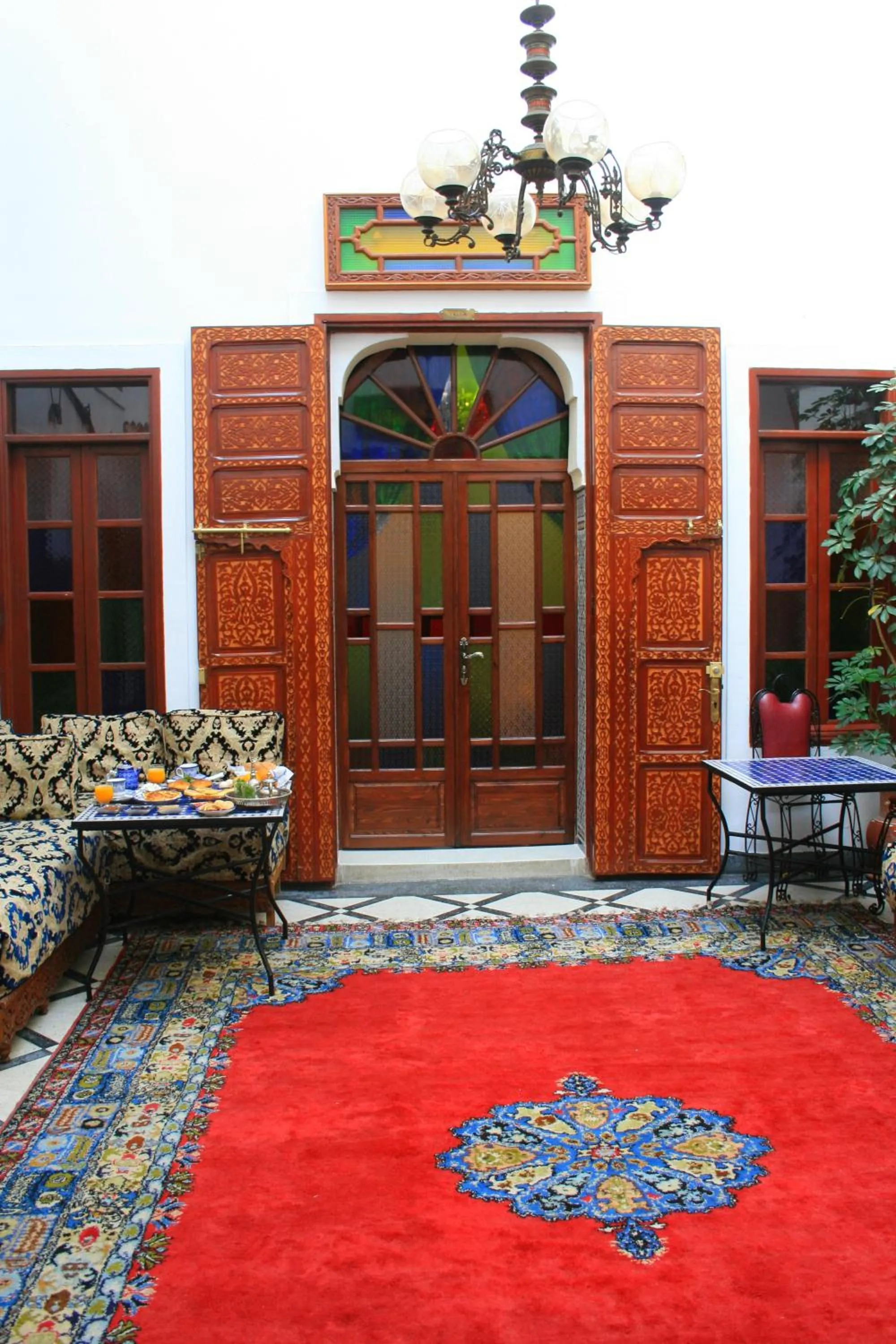 Decorative detail in Riad Lalla Fatima