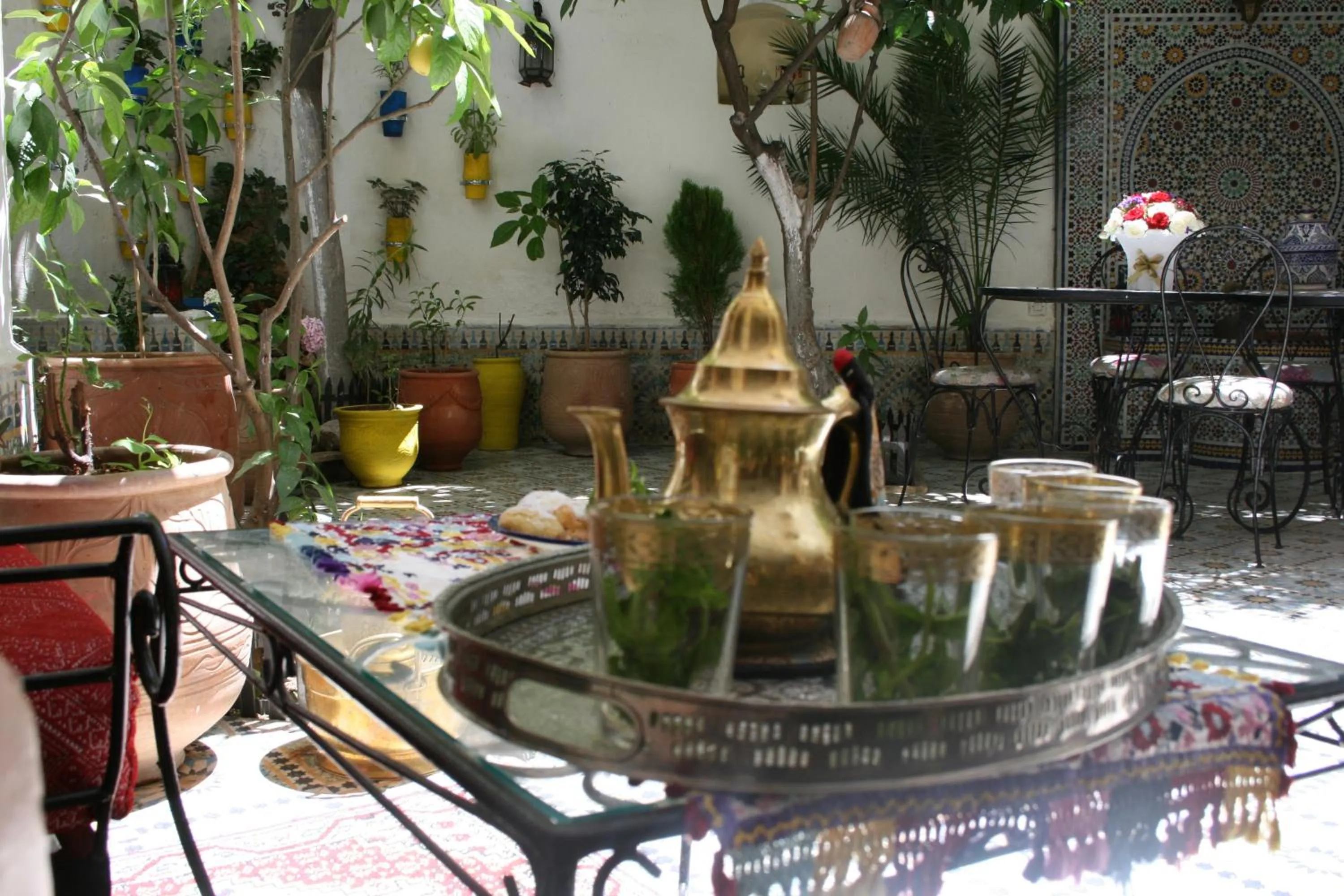 Decorative detail in Riad Lalla Fatima