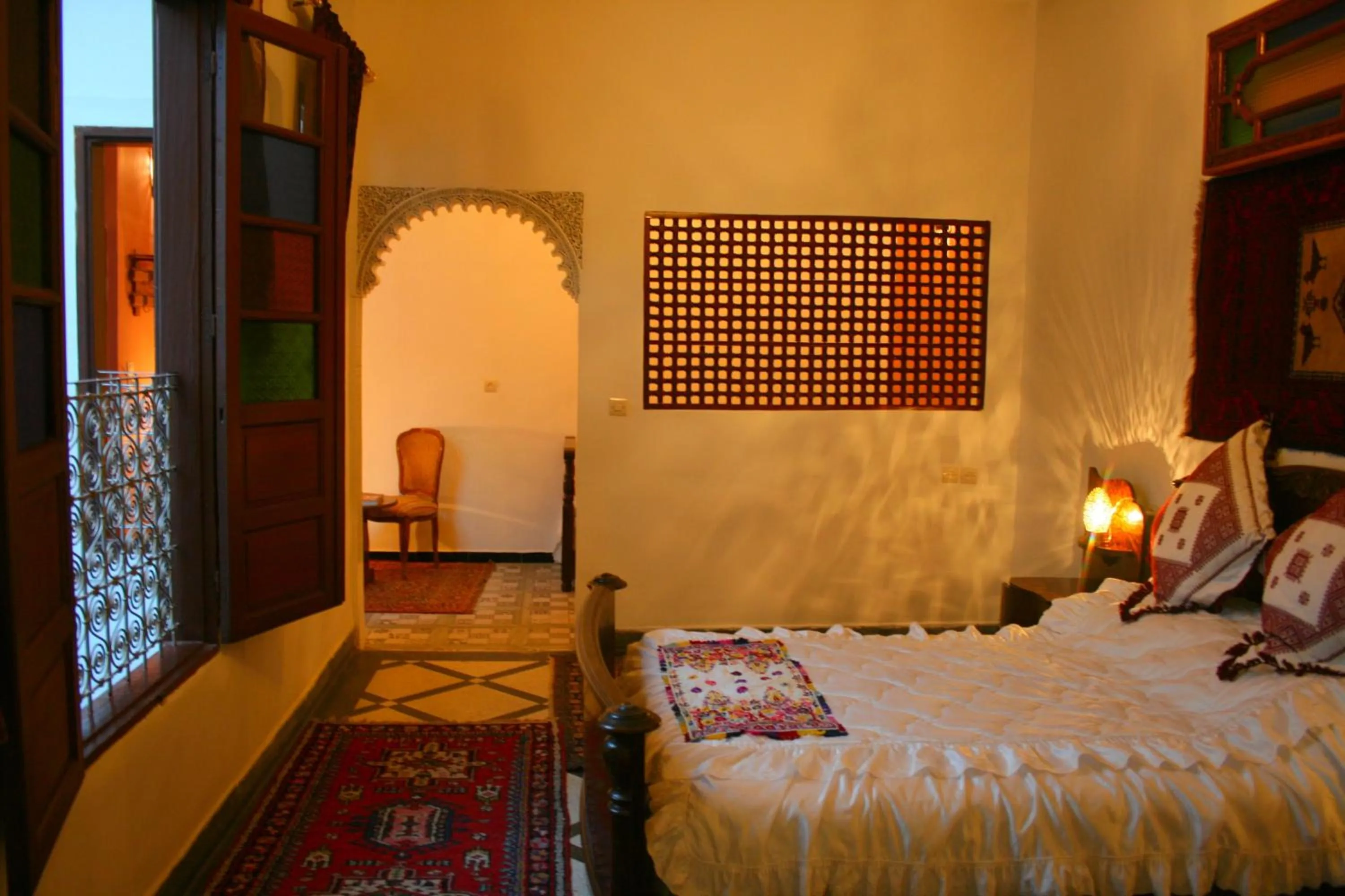Photo of the whole room, Bed in Riad Lalla Fatima