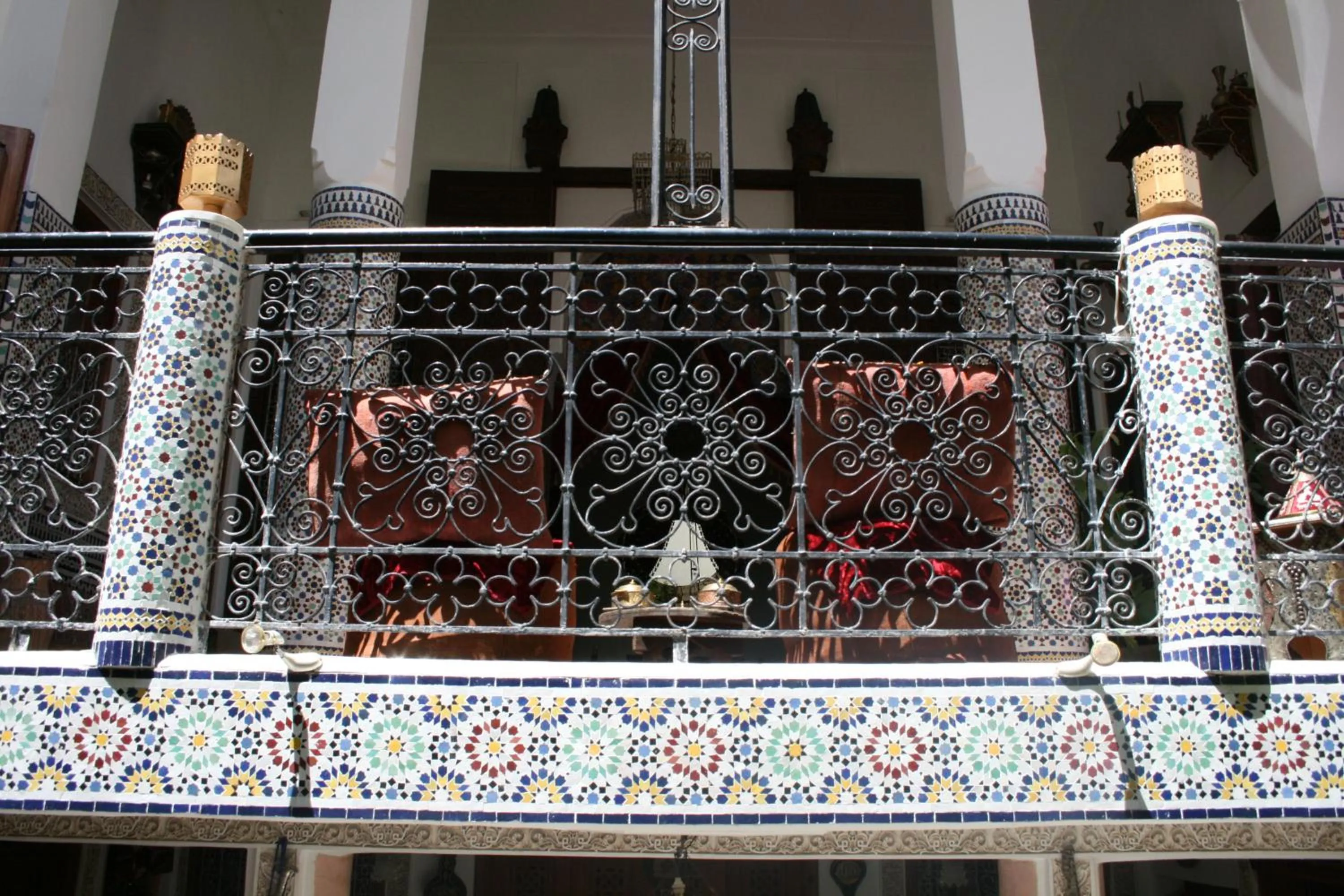 Decorative detail in Riad Lalla Fatima
