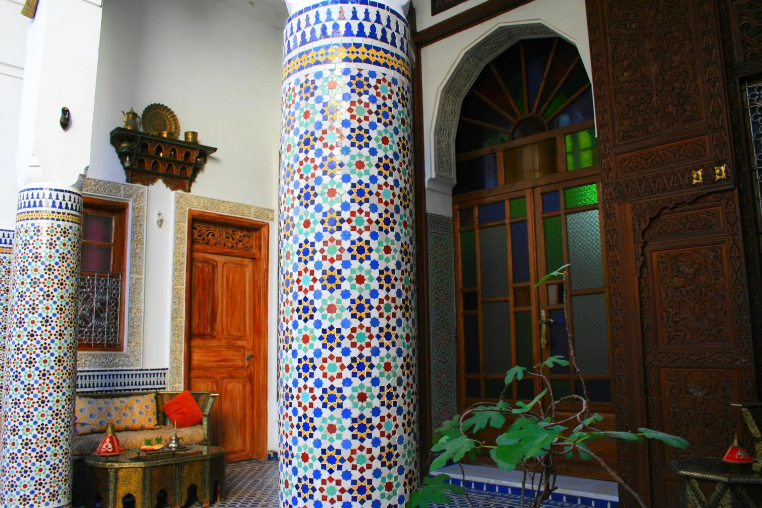 Decorative detail in Riad Lalla Fatima