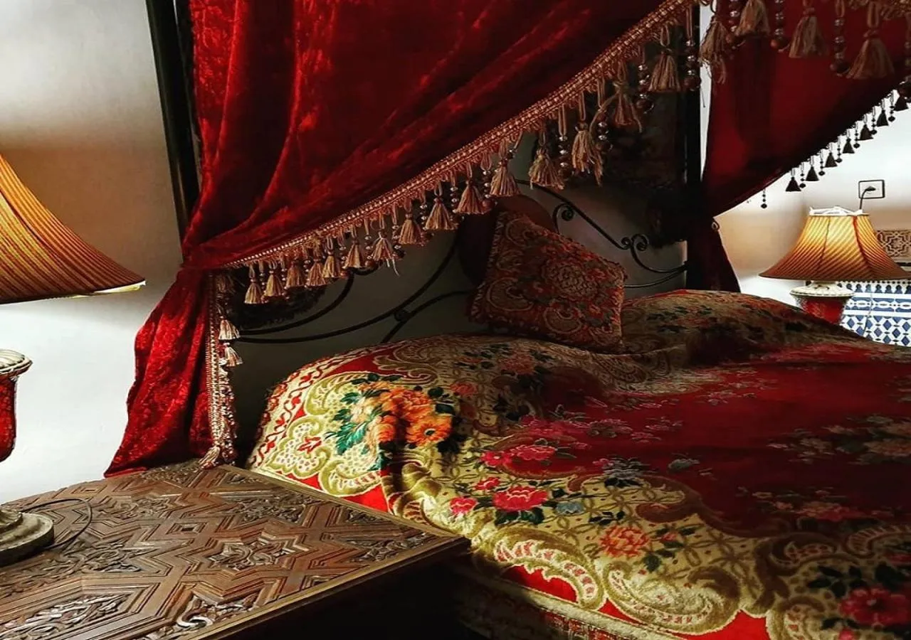 Decorative detail in Riad Lalla Fatima