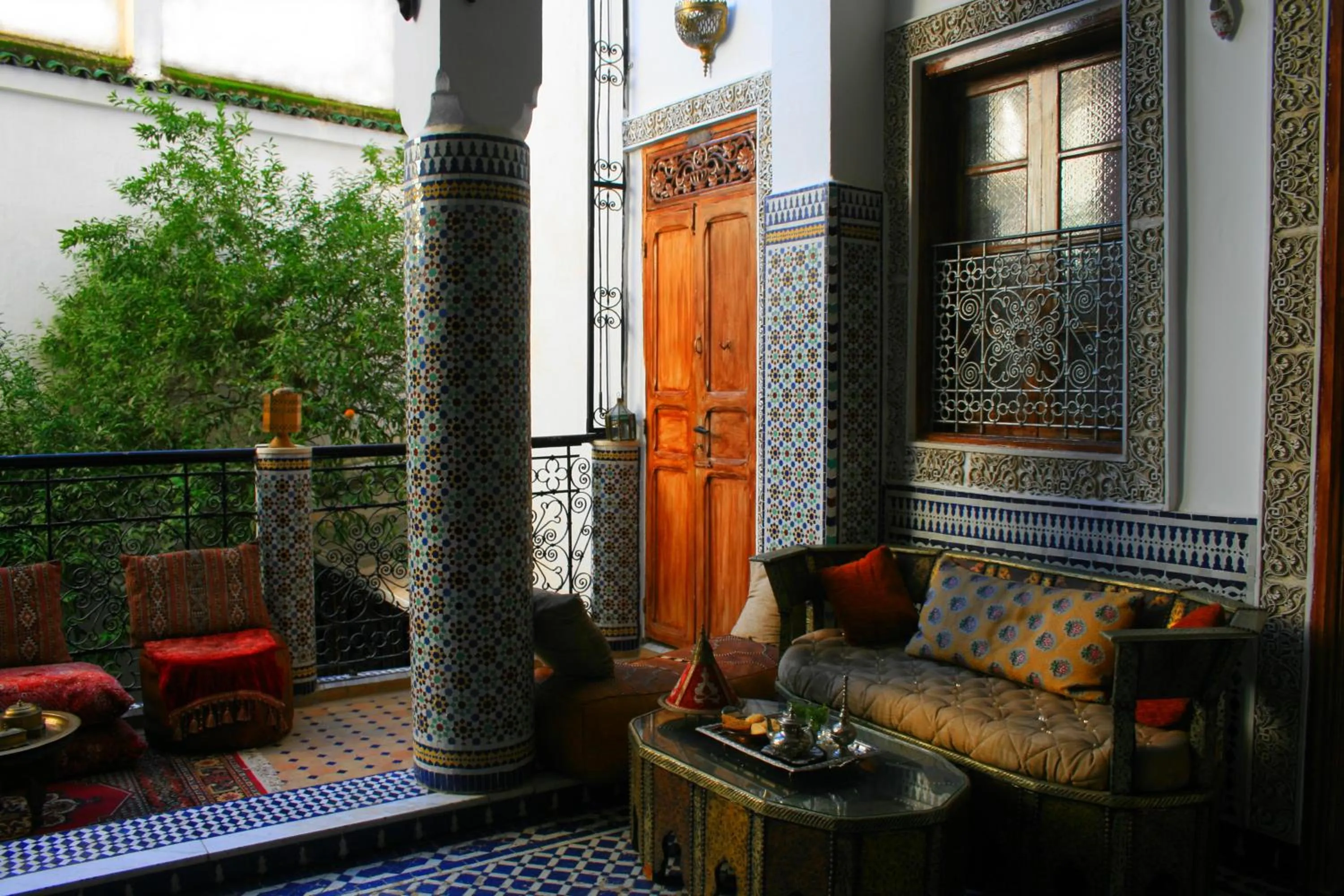 Decorative detail in Riad Lalla Fatima