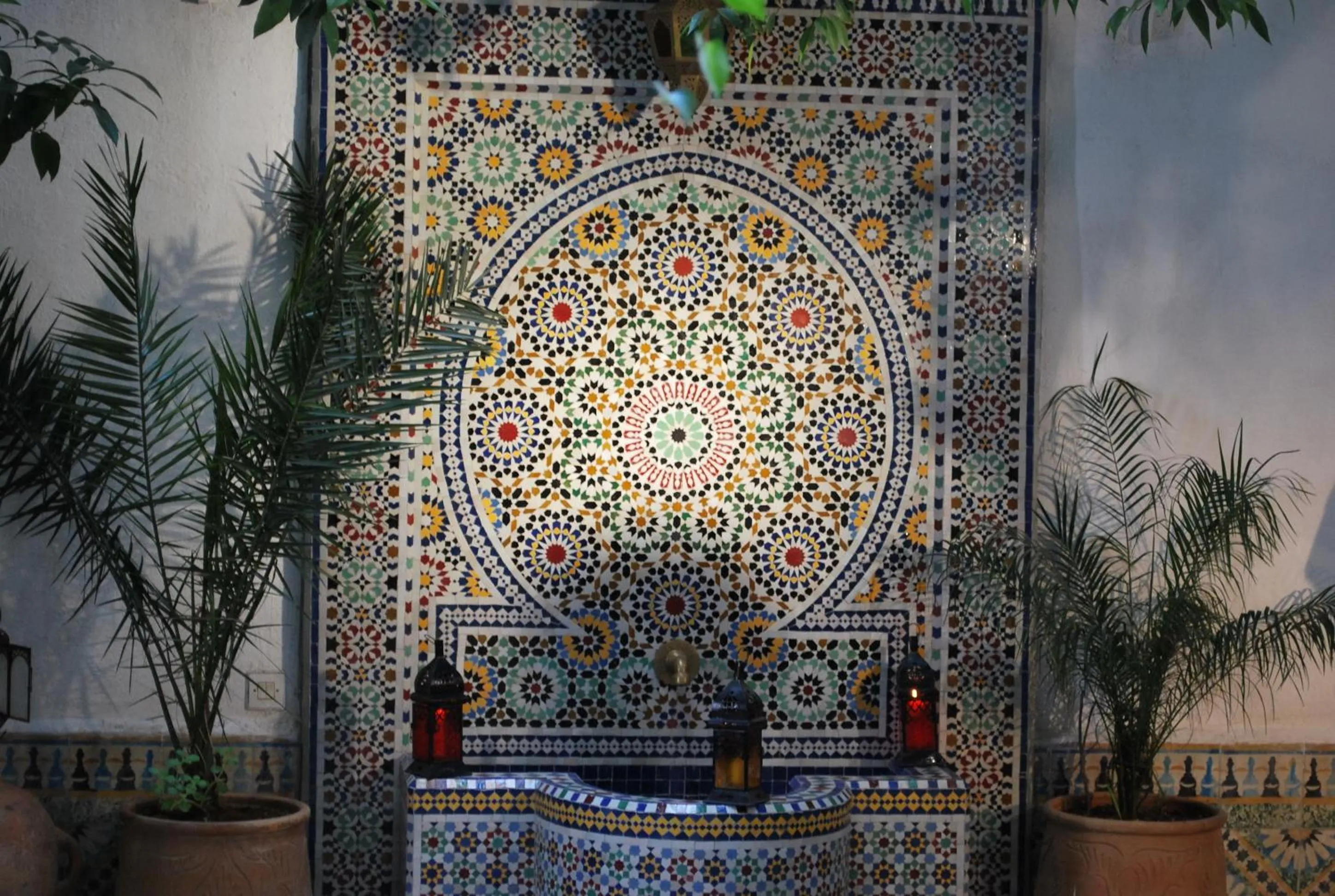 Decorative detail in Riad Lalla Fatima