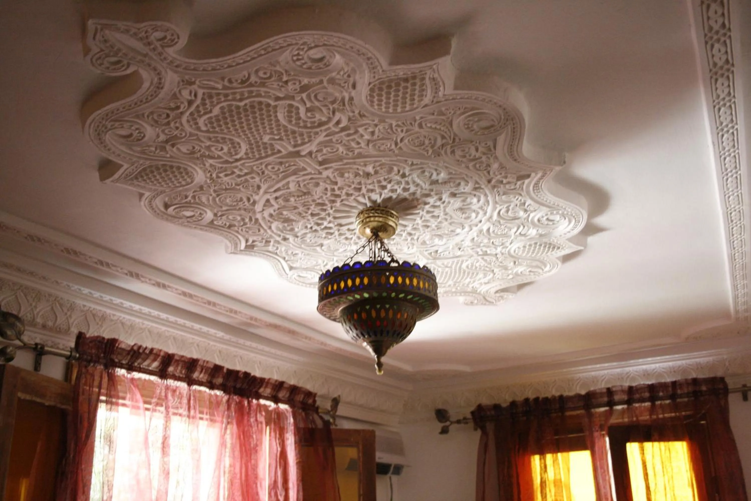 Decorative detail in Riad Lalla Fatima