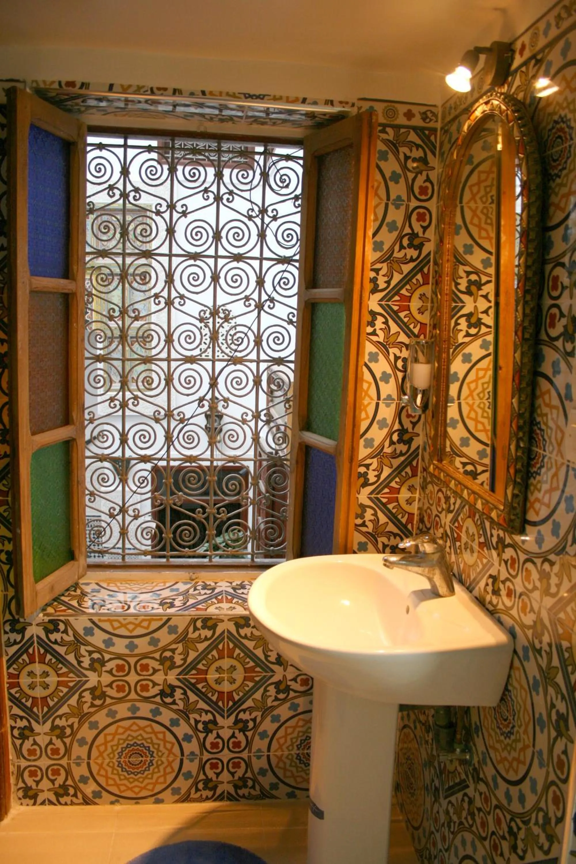 Decorative detail in Riad Lalla Fatima