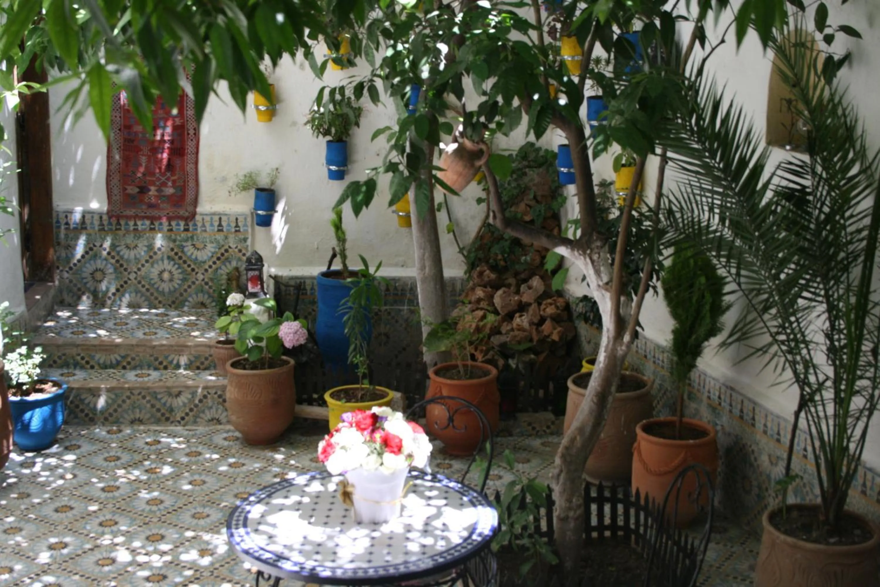 Decorative detail in Riad Lalla Fatima