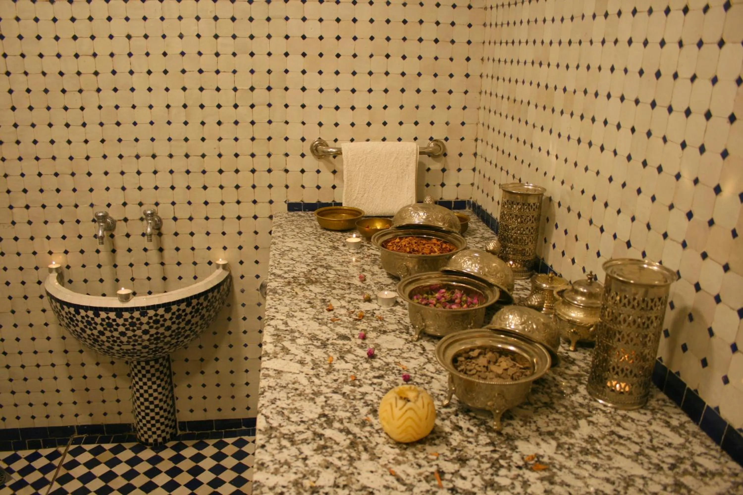 Hot Spring Bath in Riad Lalla Fatima