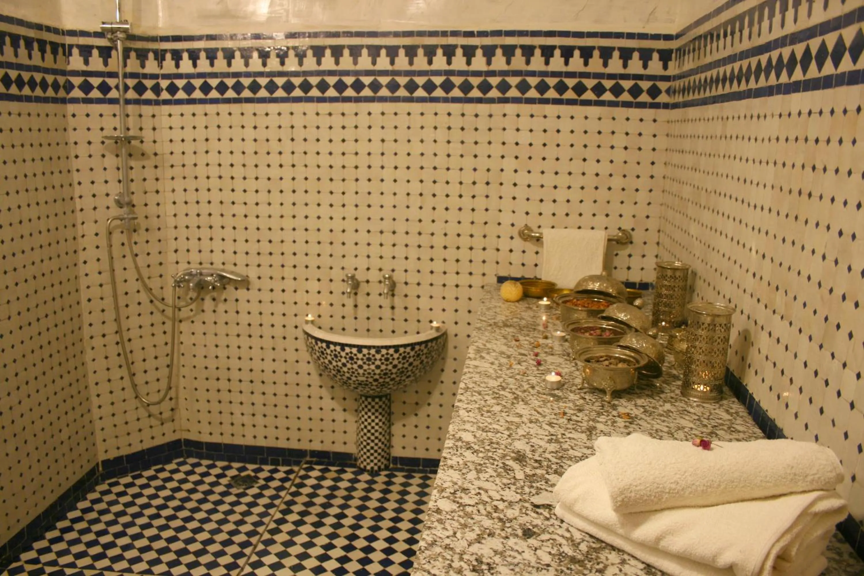 Hot Spring Bath in Riad Lalla Fatima