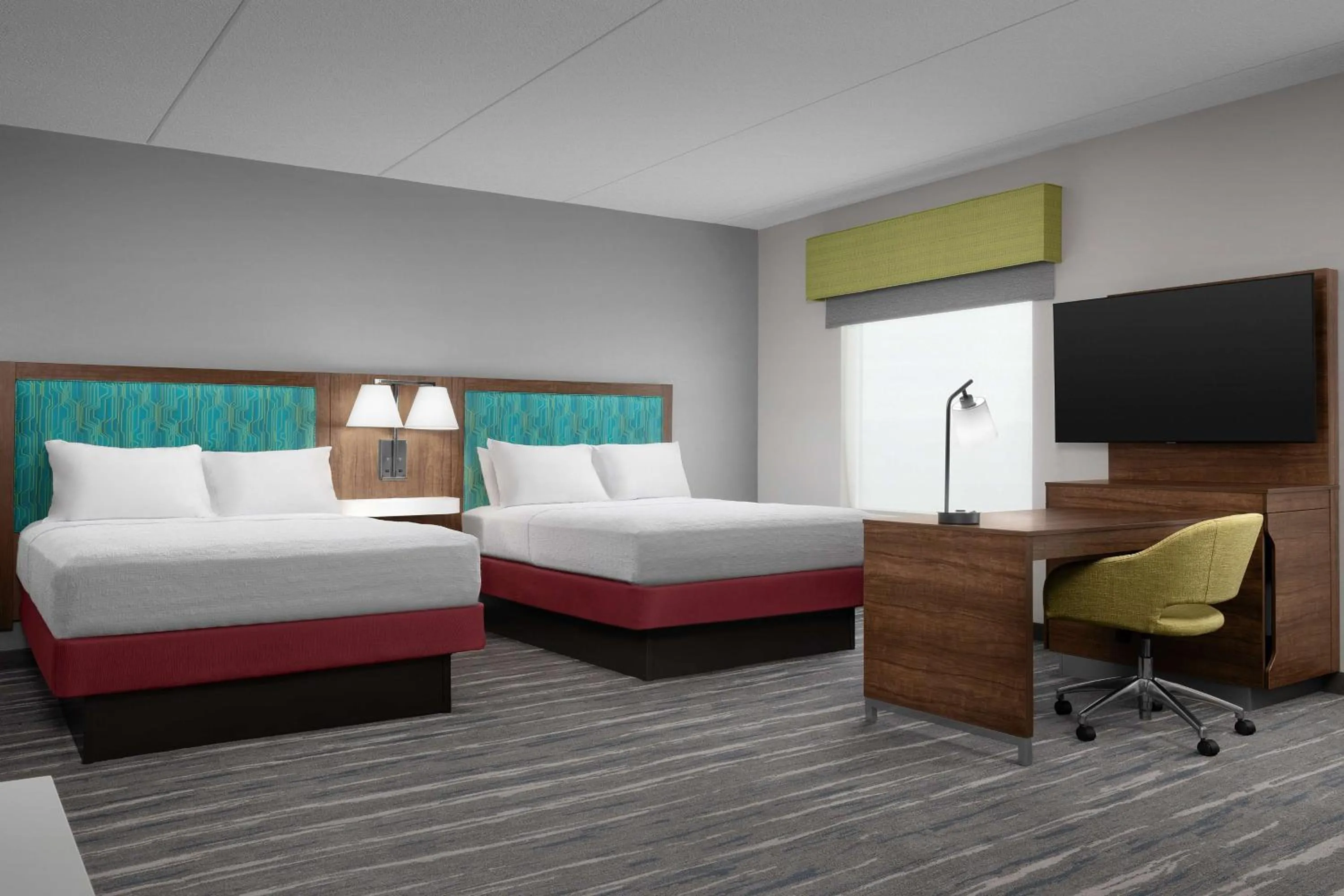 Bedroom, Bed in Hampton Inn & Suites Durham North I-85