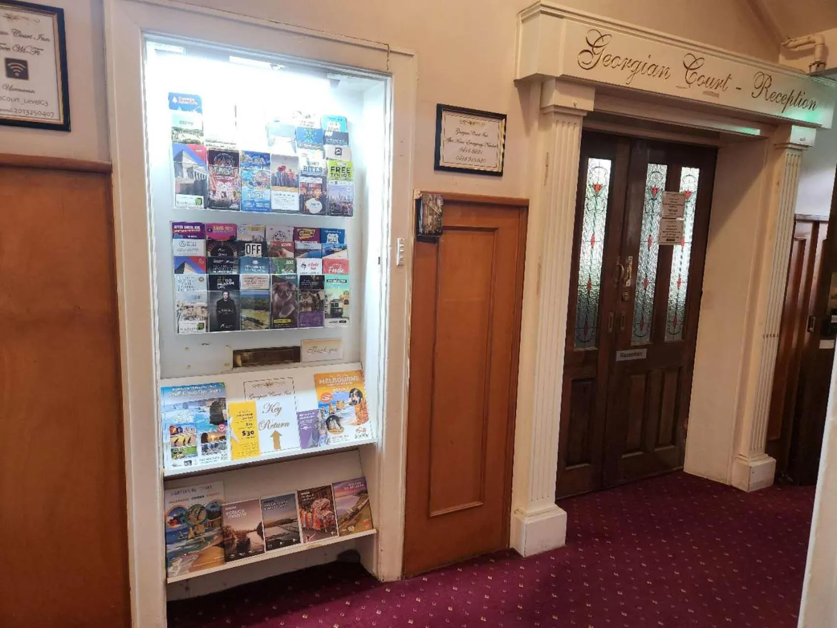 Lobby or reception in Georgian Court Inn