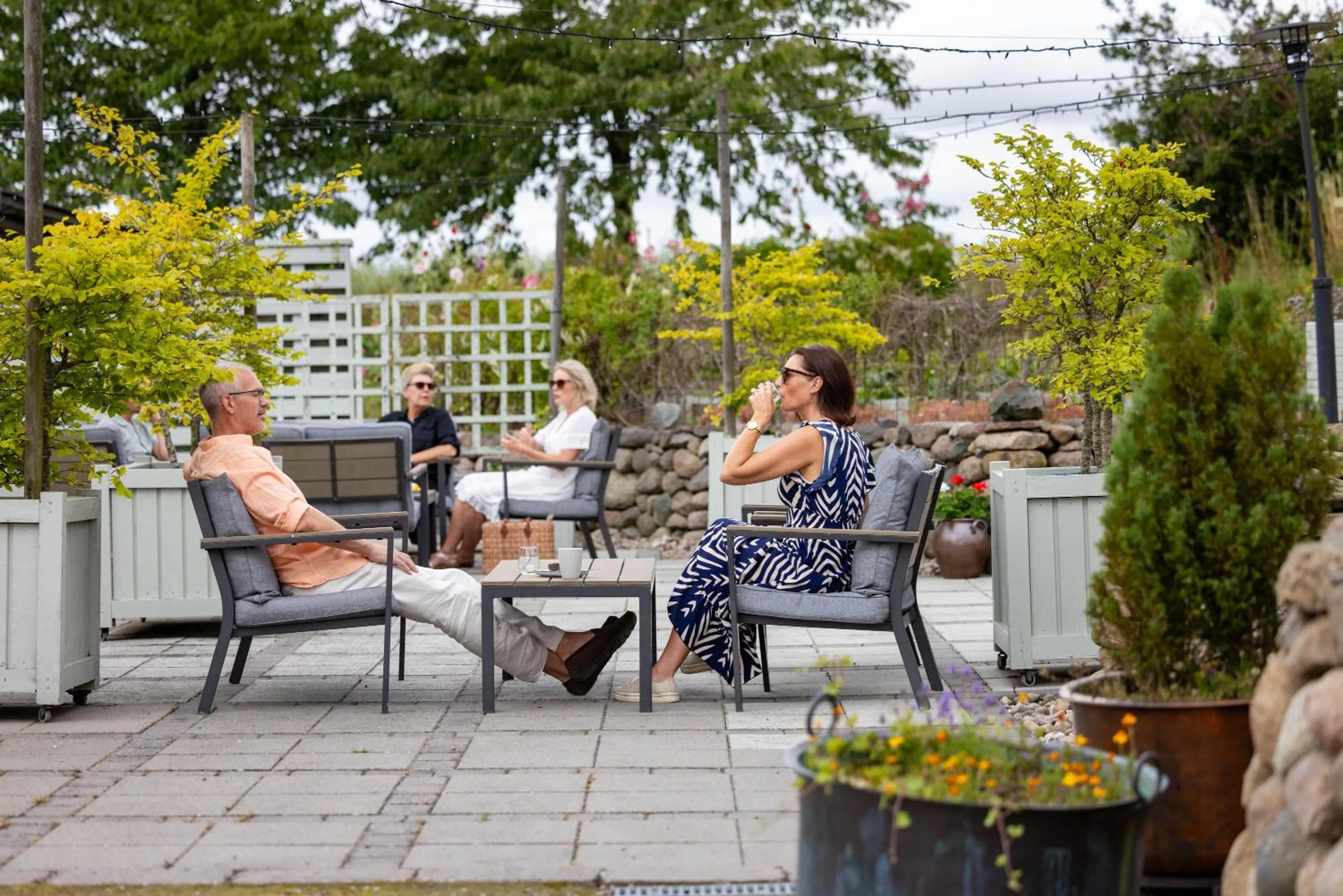 Patio in Örums Nygård Gårdshotell