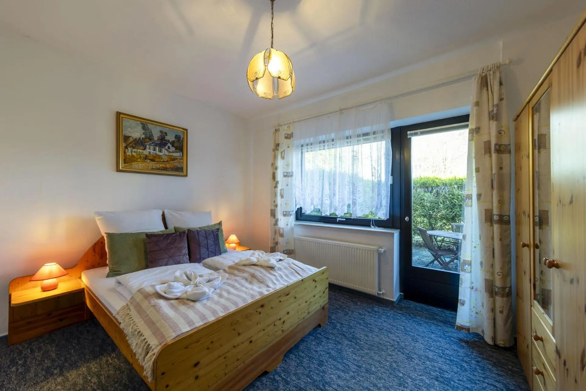 Bed in Bei Ulbrichs Hotel garni & Catering