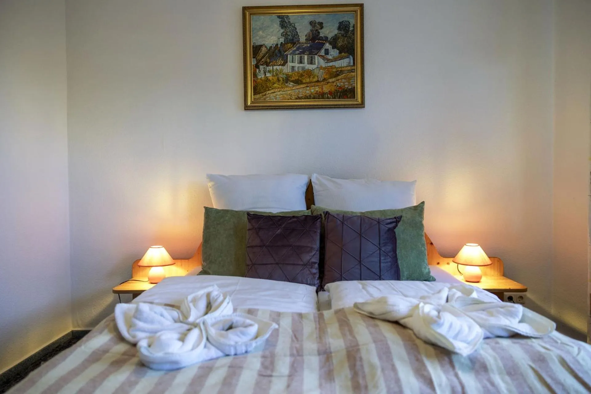 Bed in Bei Ulbrichs Hotel garni & Catering
