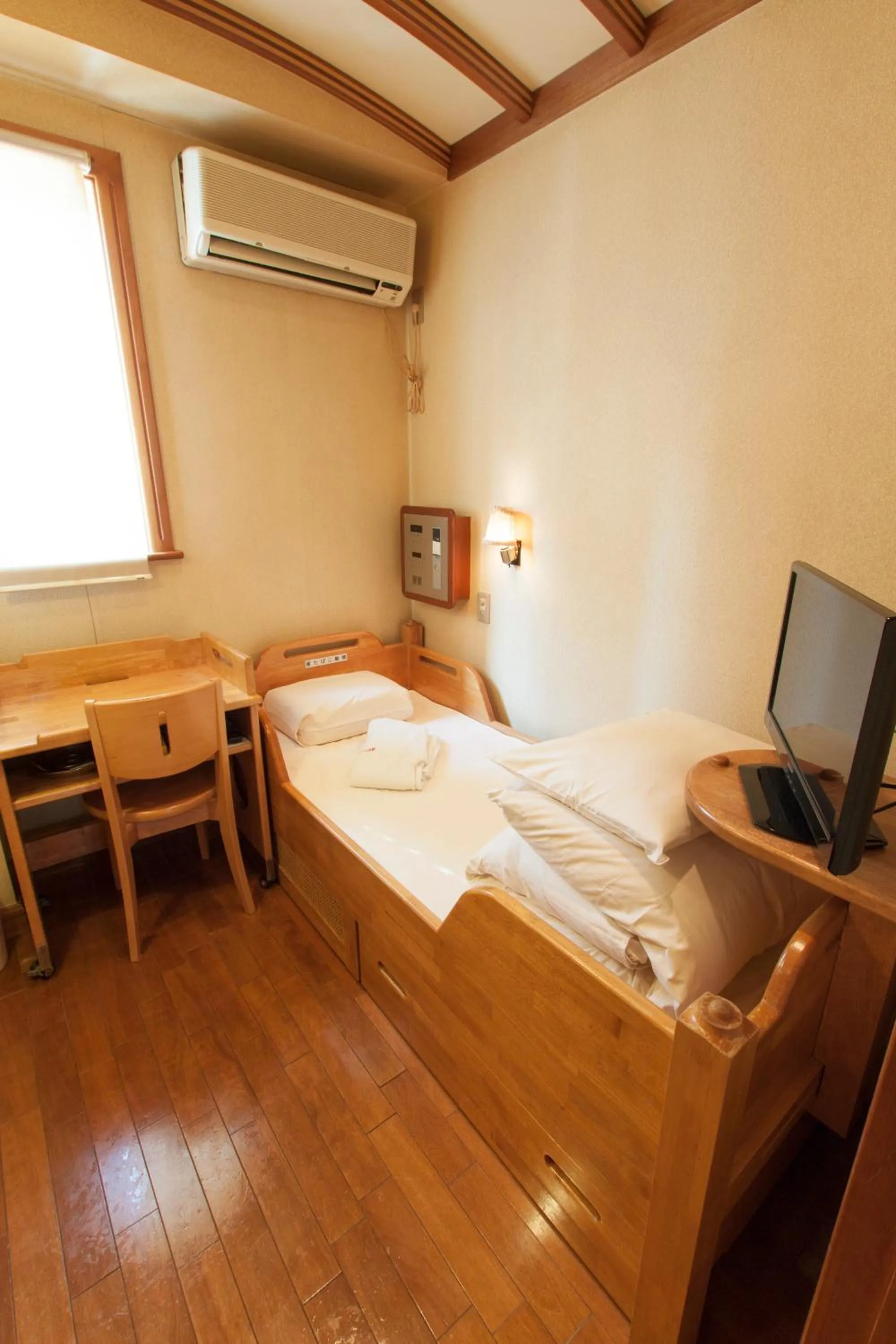 Decorative detail, Bed in Capsule Inn Osaka (Male Only)