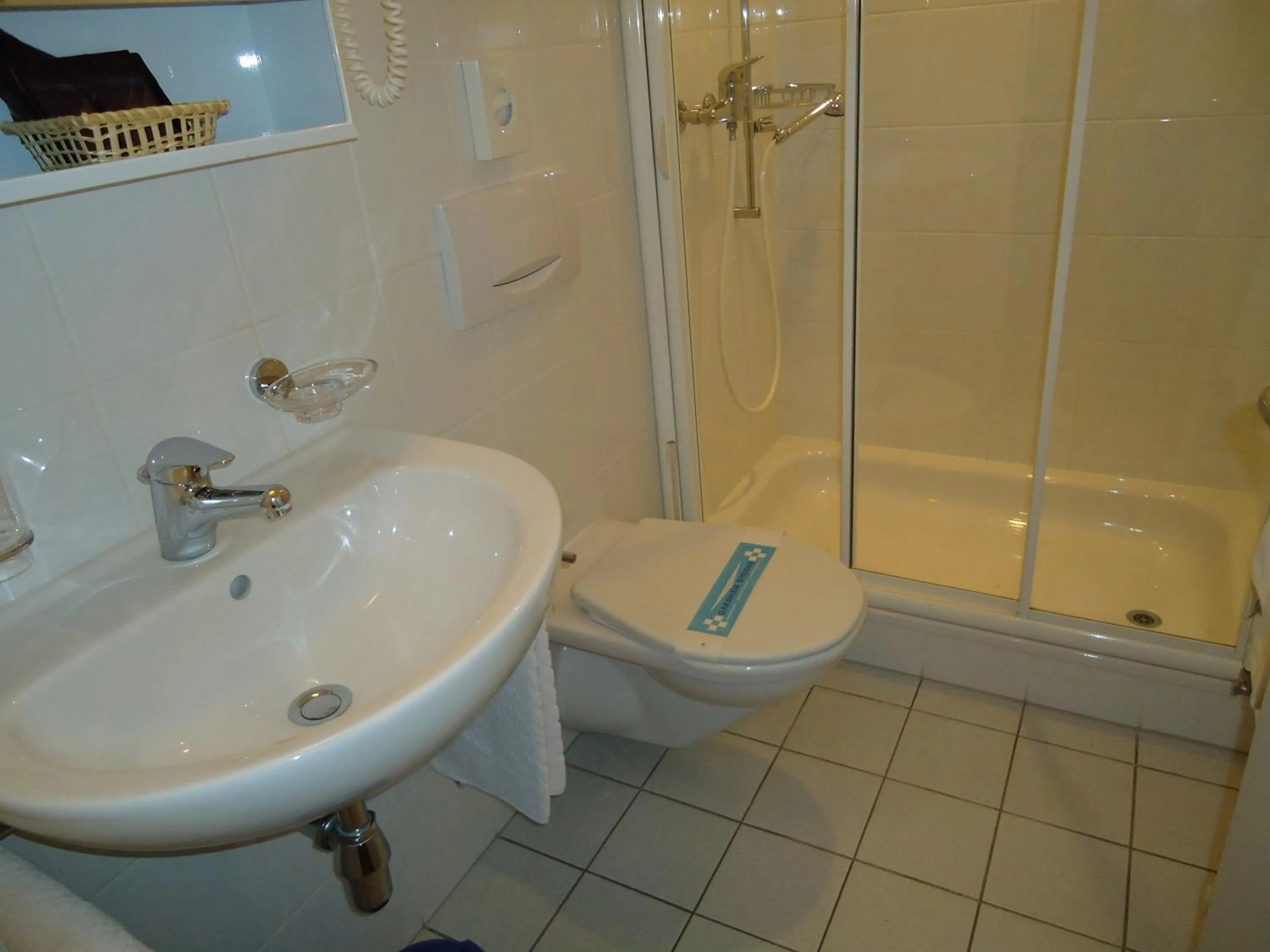 Bathroom in Osteria Belvedere