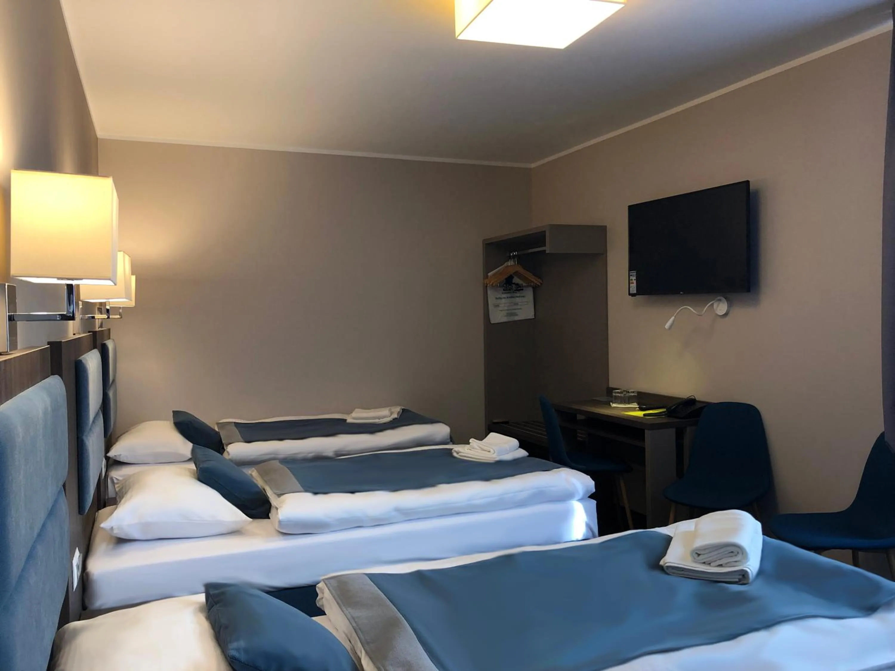 Bed in Hotel Sleep Wrocław