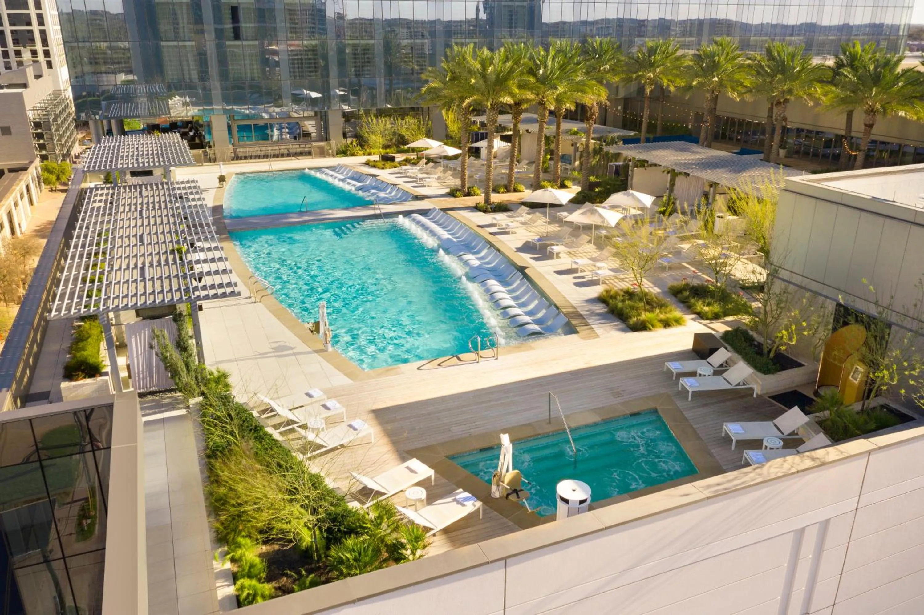 Pool view in Fairmont Austin Gold Experience