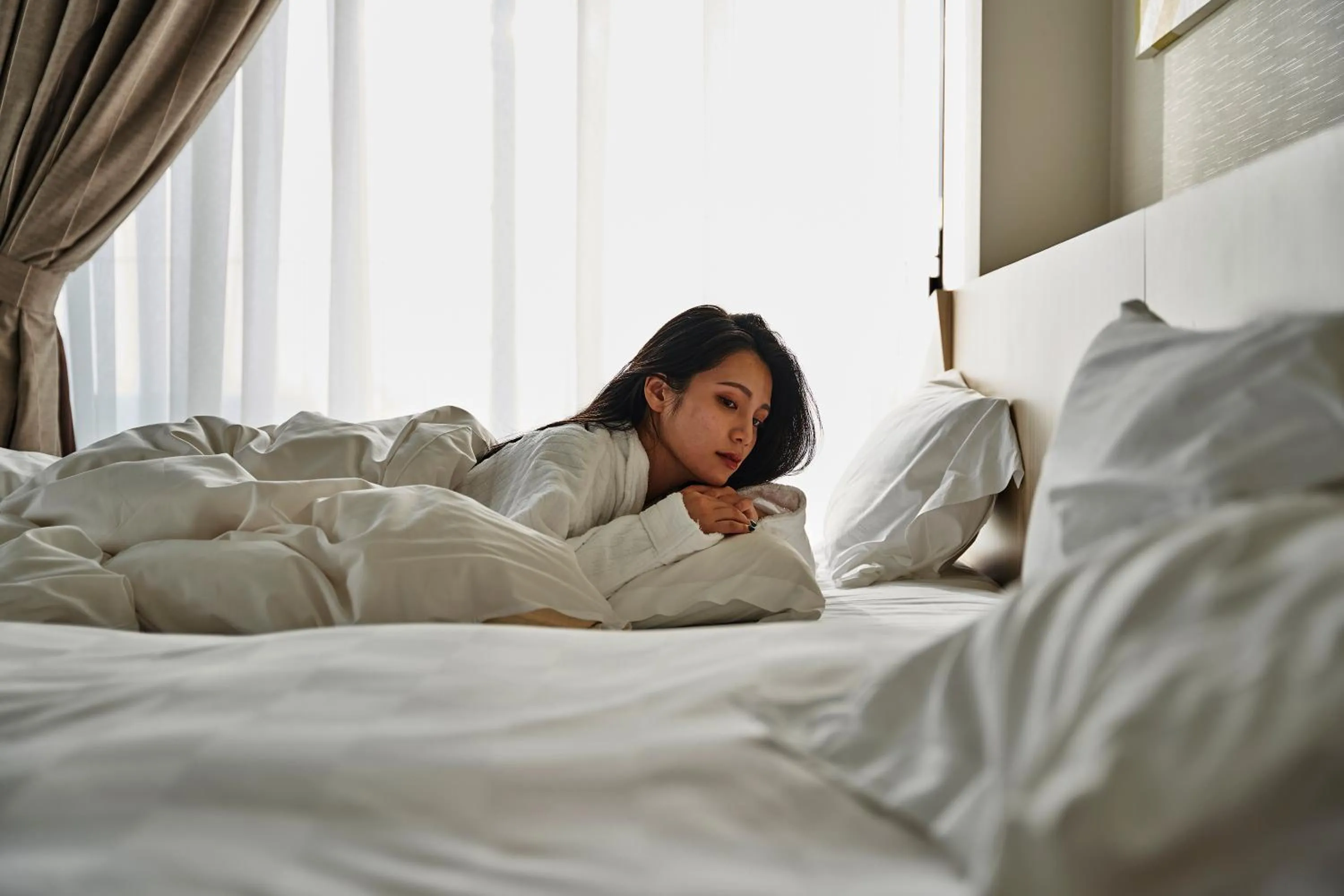 People, Bed in Garden Terrace Saga Hotel & Resorts