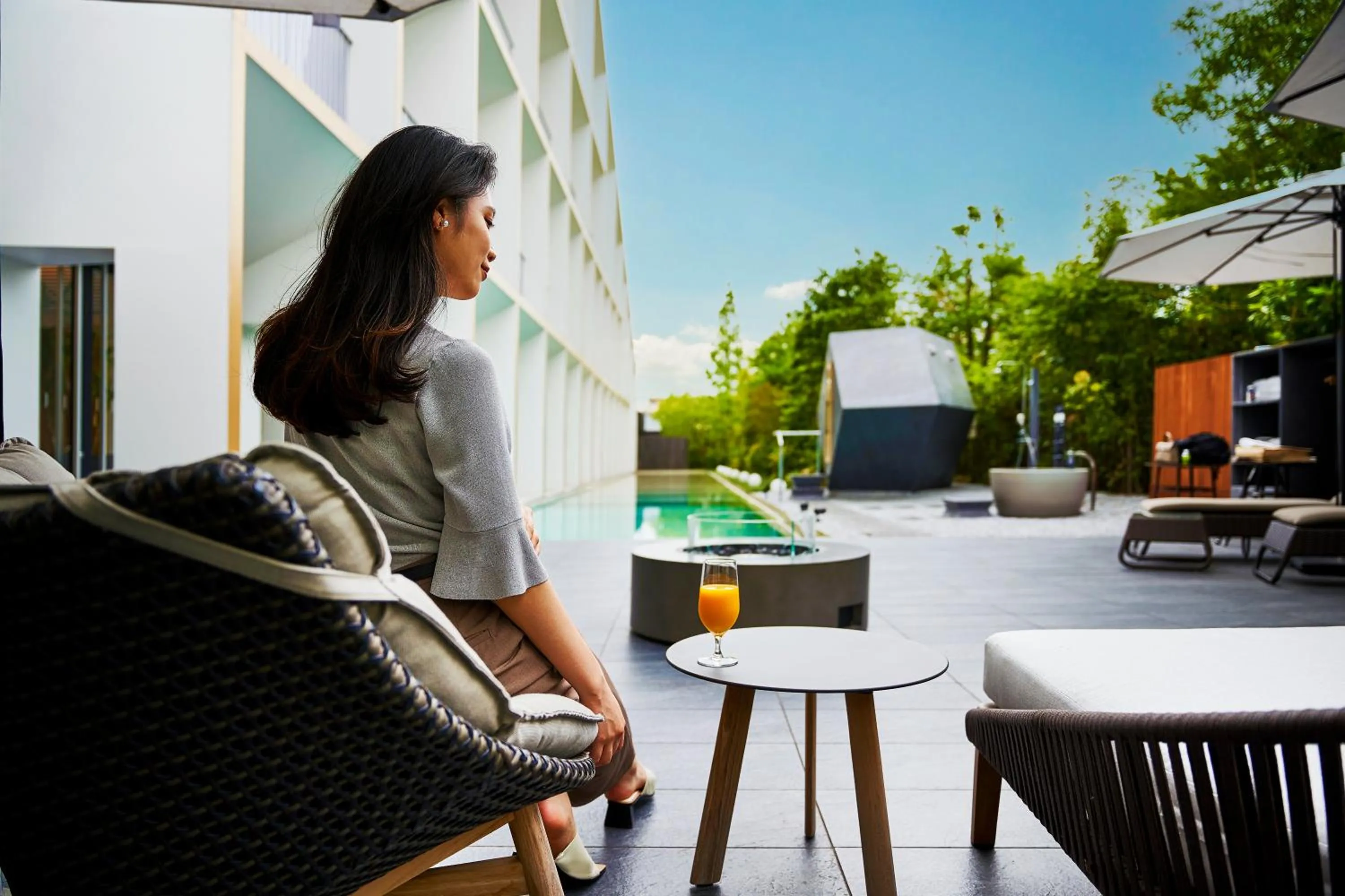 Pool view in Garden Terrace Saga Hotel & Resorts