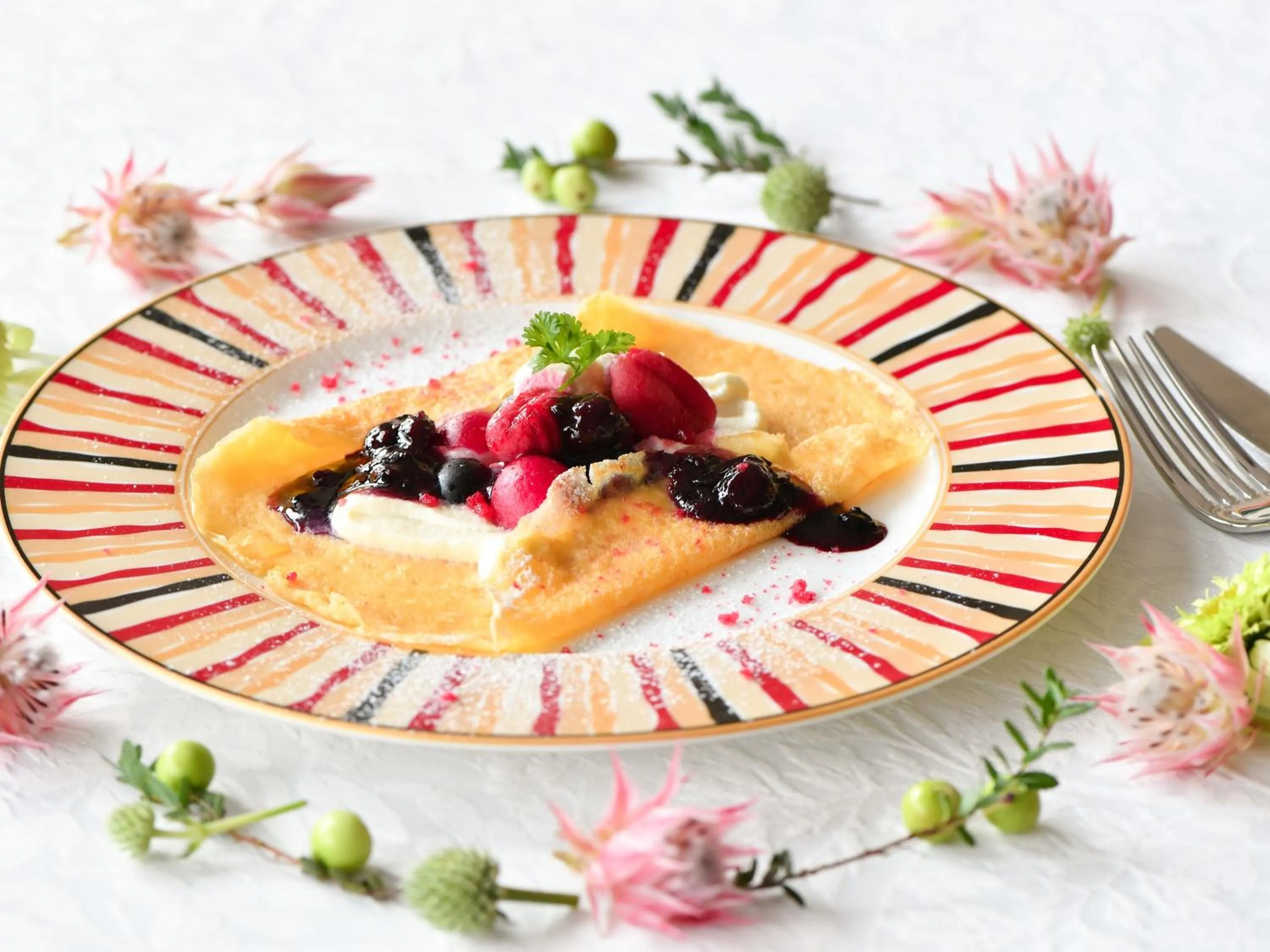 Food close-up in Garden Terrace Saga Hotel & Resorts