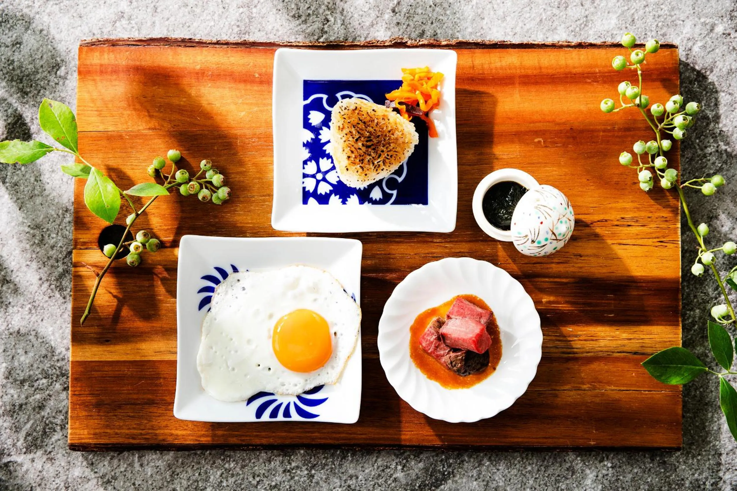 Food close-up in Garden Terrace Saga Hotel & Resorts