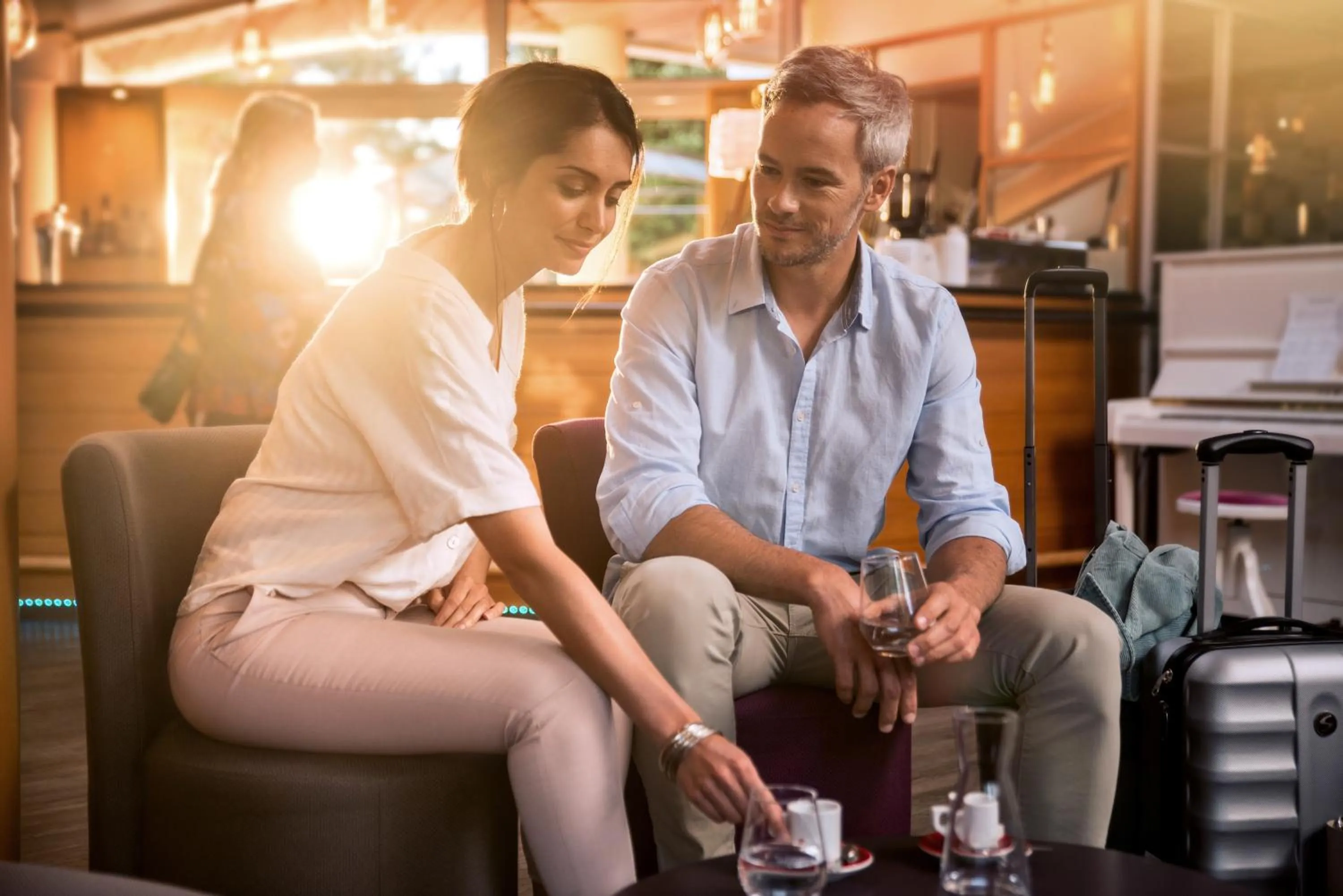 Lounge or bar in Résidence Valdys Thalasso & Spa - les Pins