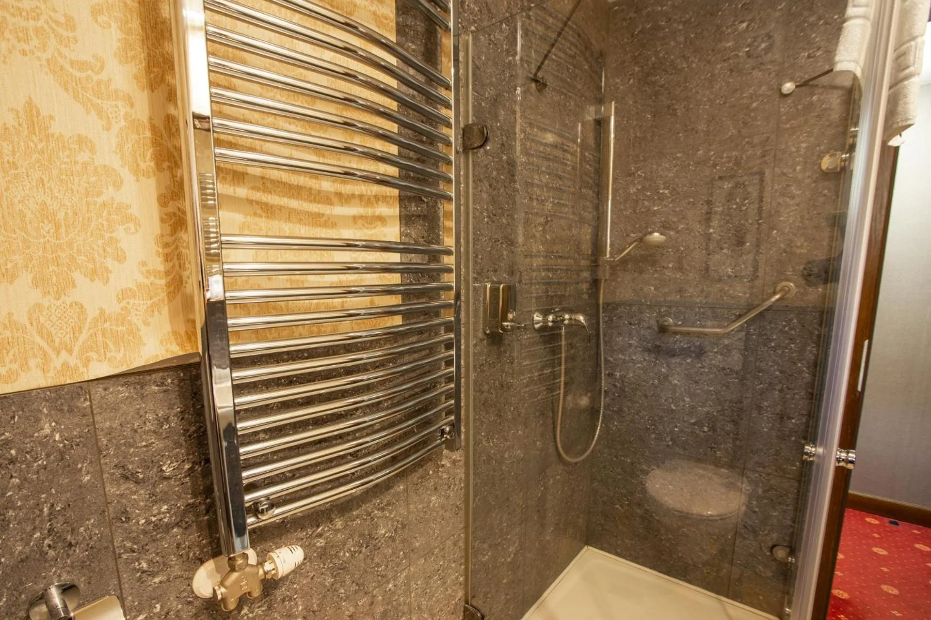 Shower in Mozart Hotel