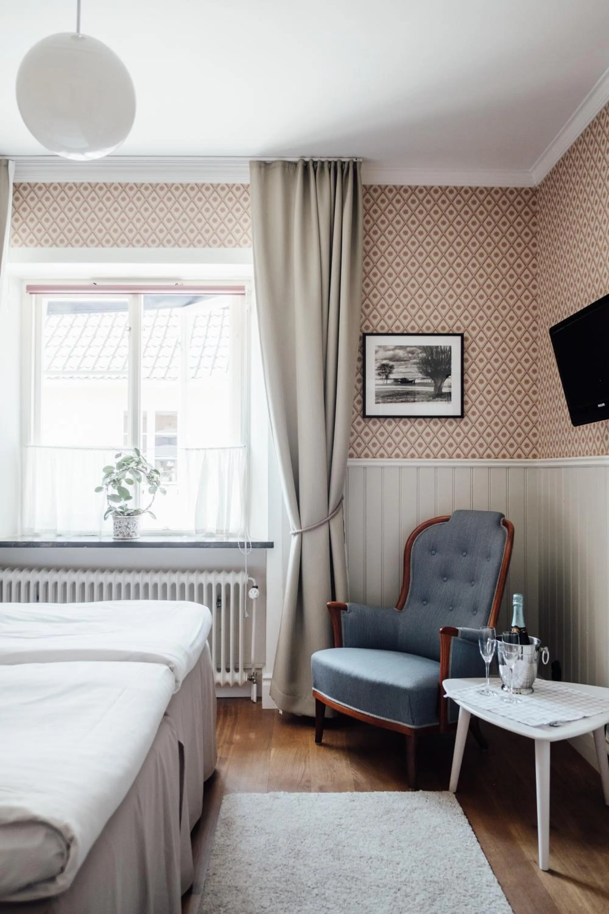 Decorative detail, Bed in Kivikstrand Badhotell