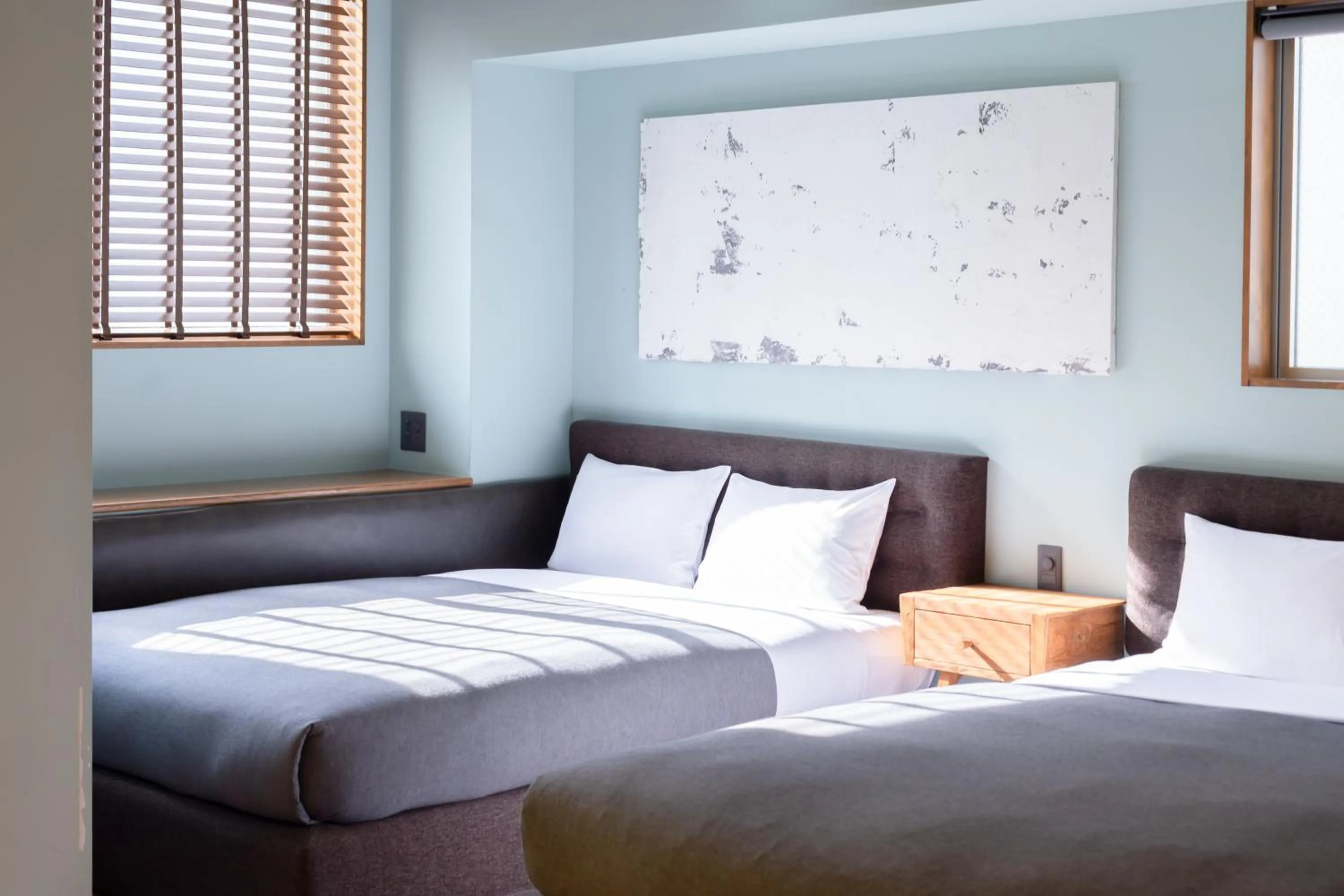 Bed in Hotel Vintage Tokyo Tsukiji