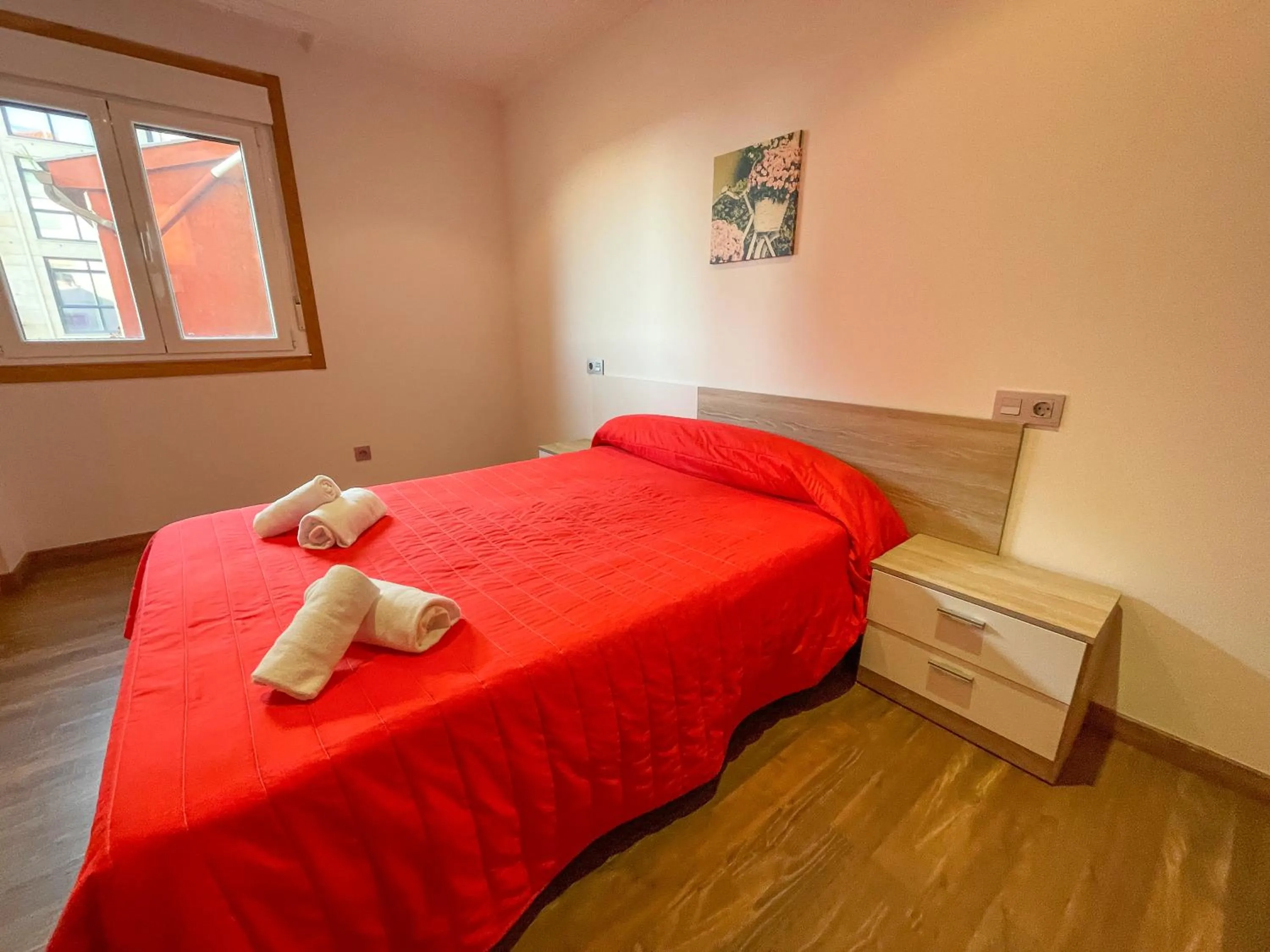 Bed in Apartamentos Revolta Sanxenxo 3000