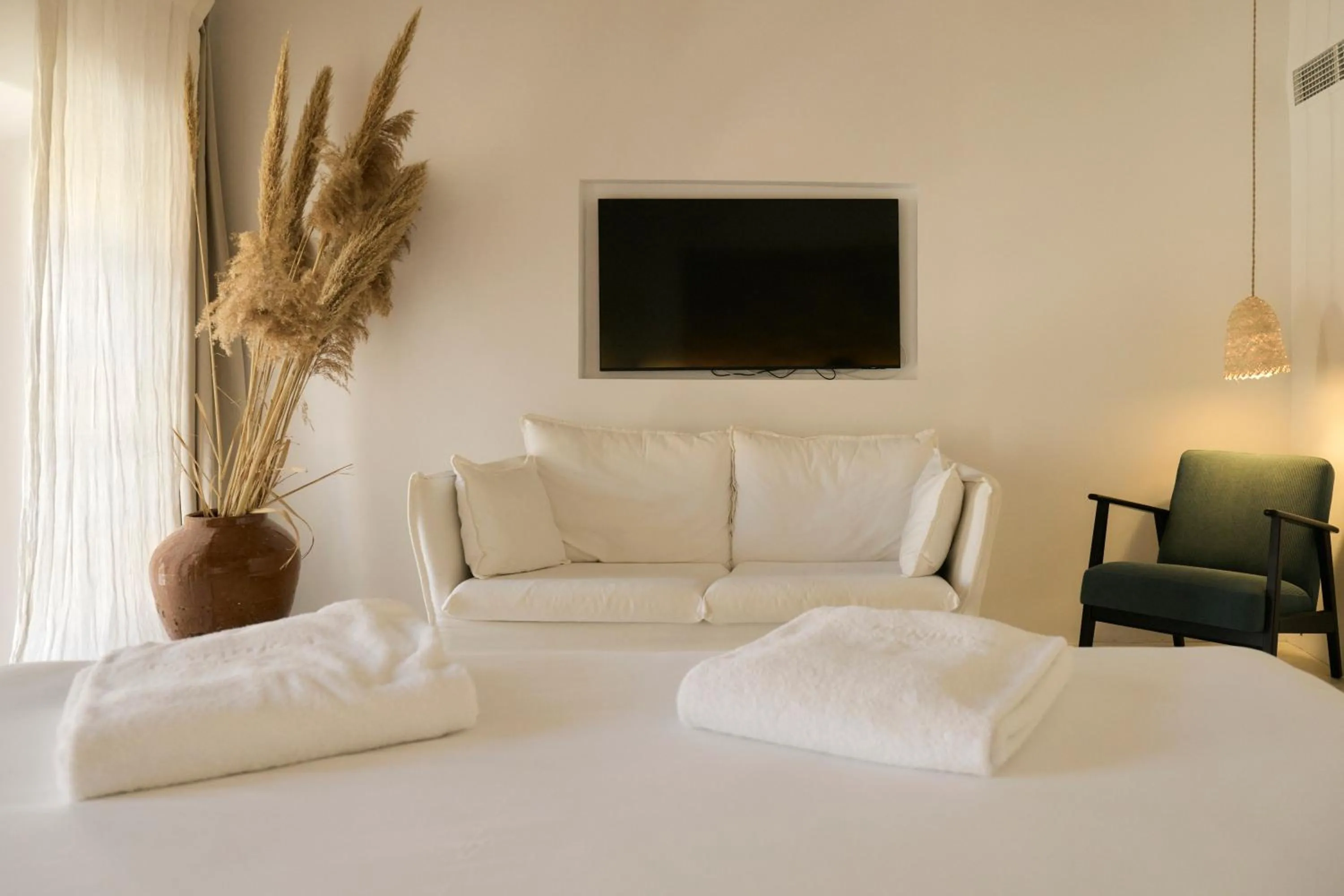 Bed in Hotel Forn Nou