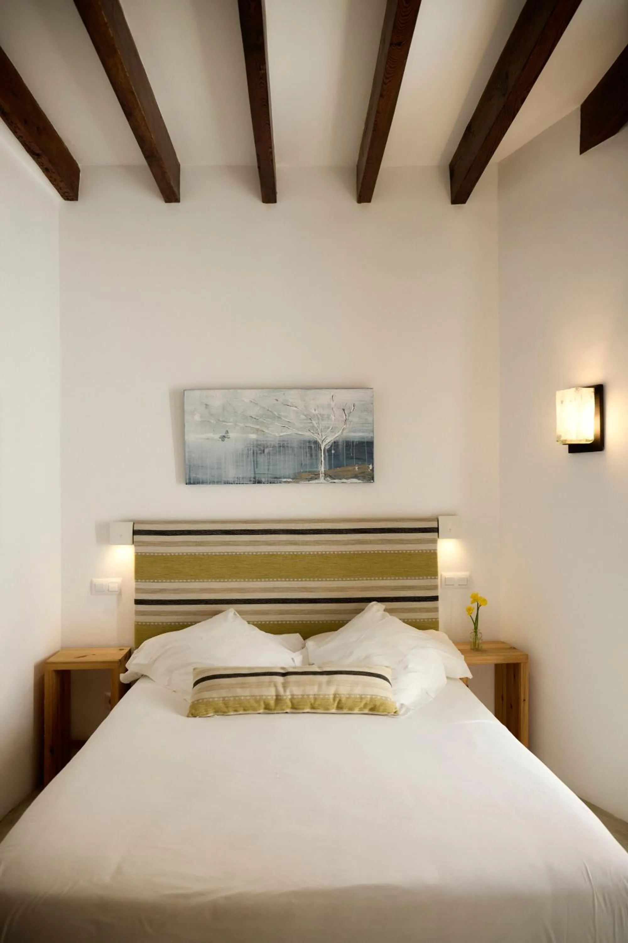 Bed in Hotel Forn Nou